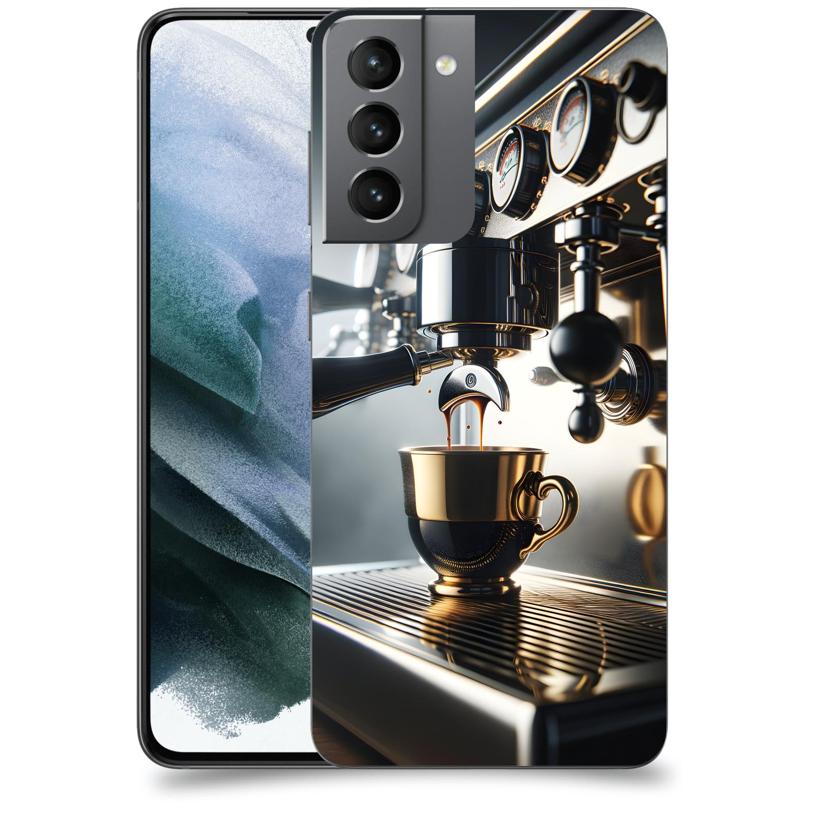 ACOVER Kryt na mobil Samsung Galaxy S21 G991B - Coffee maker