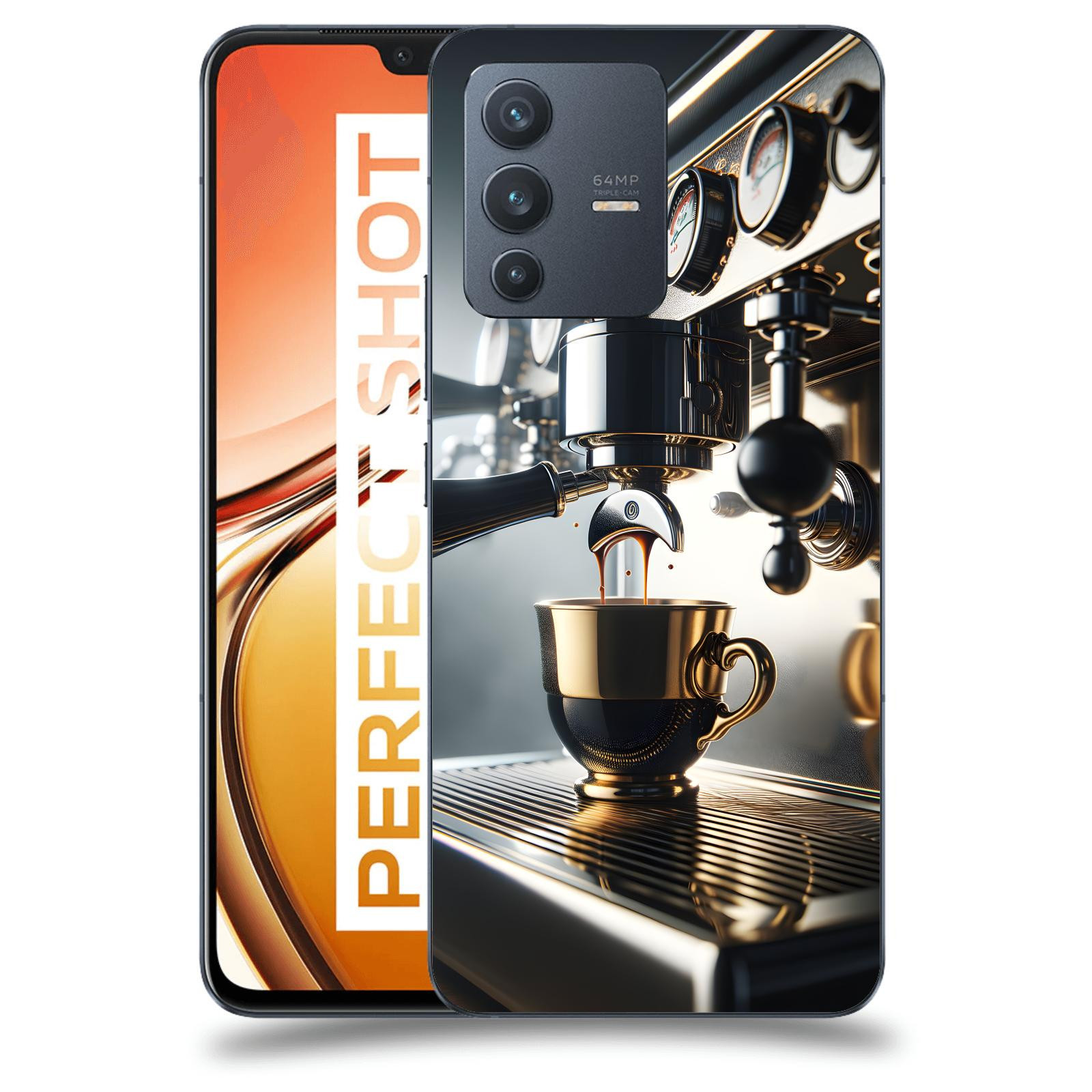 ACOVER Kryt na mobil Vivo V23 5G - Coffee maker