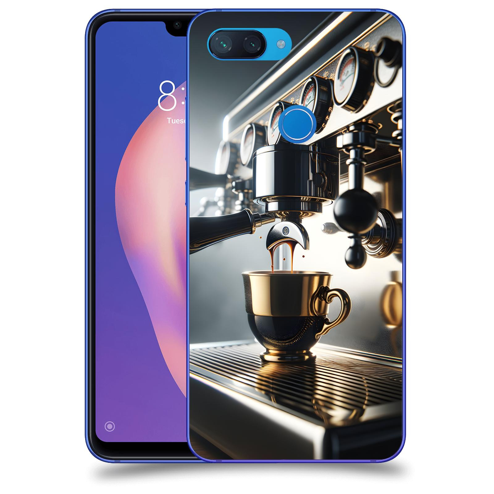 ACOVER Kryt na mobil Xiaomi Mi 8 Lite - Coffee maker