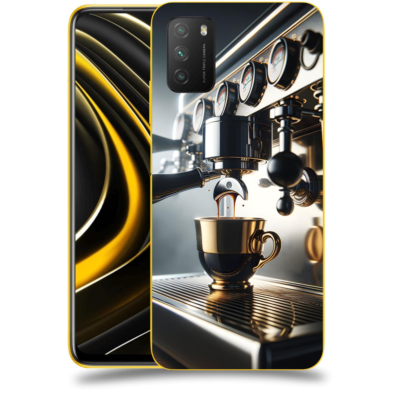 ACOVER Kryt na mobil Xiaomi Poco M3 - Coffee maker