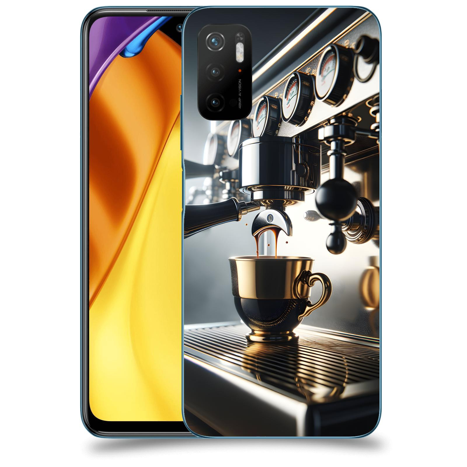 ACOVER Kryt na mobil Xiaomi Poco M3 Pro 5G - Coffee maker