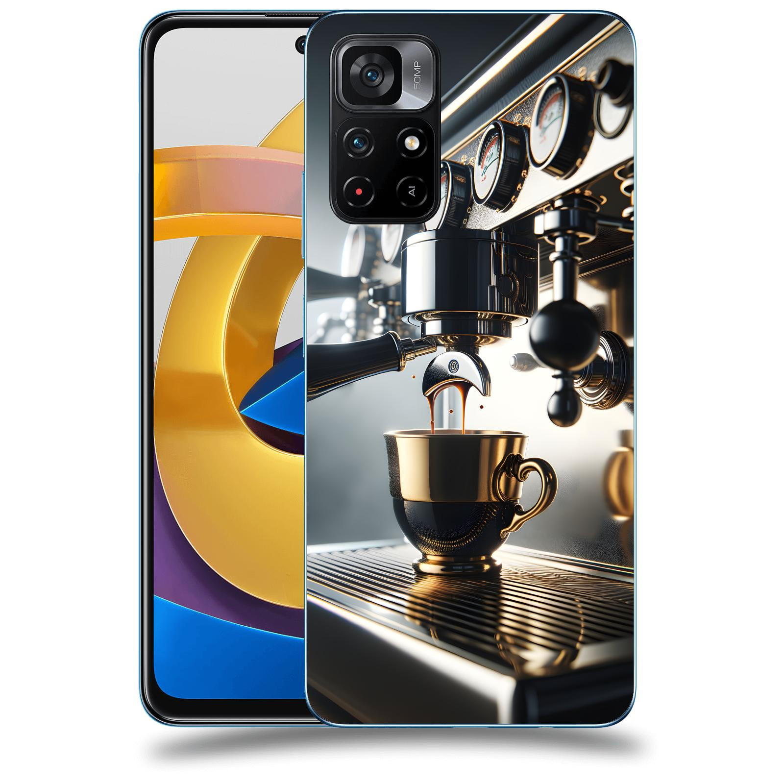 ACOVER Kryt na mobil Xiaomi Poco M4 Pro - Coffee maker