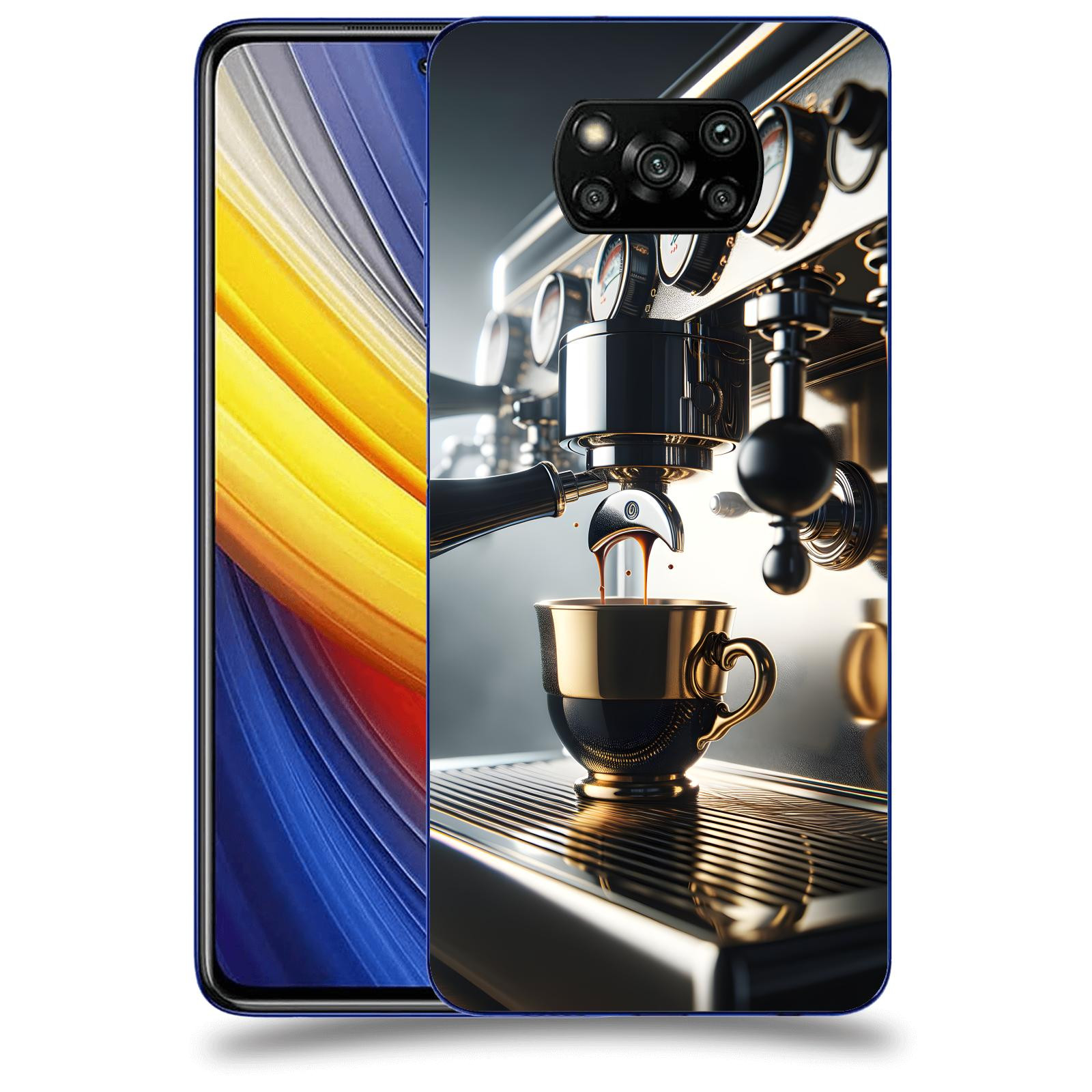 ACOVER Kryt na mobil Xiaomi Poco X3 Pro - Coffee maker