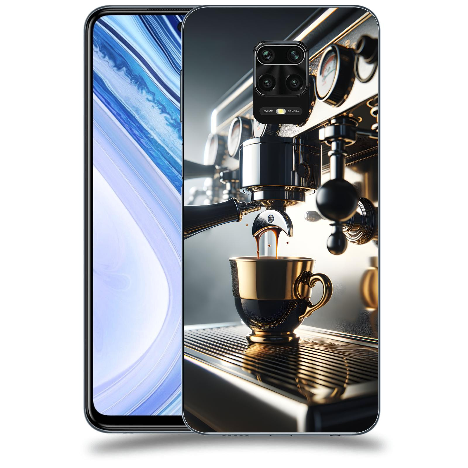 ACOVER Kryt na mobil Xiaomi Redmi Note 9 Pro - Coffee maker