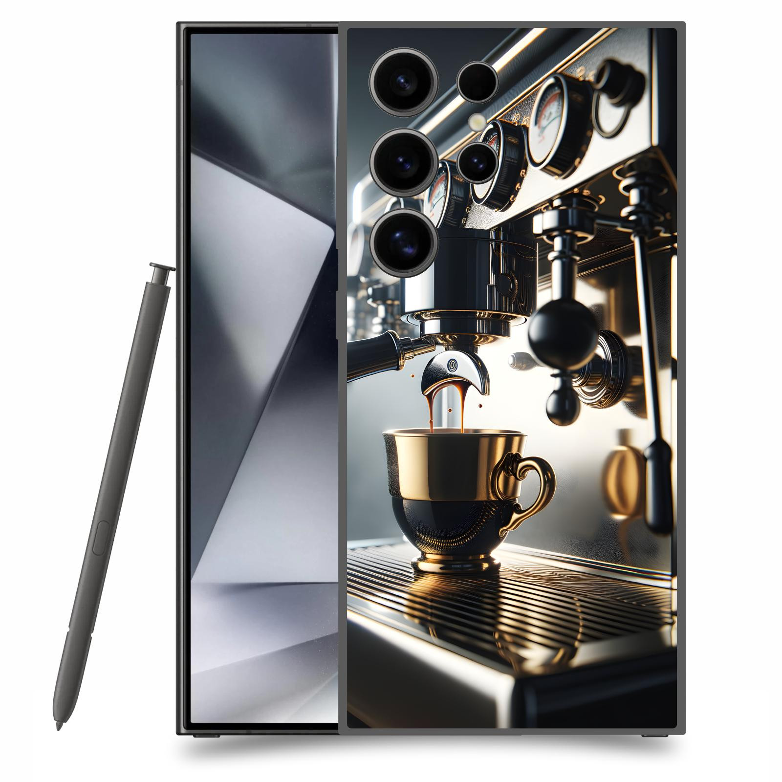 ACOVER Kryt na mobil Samsung Galaxy S24 Ultra - Coffee maker