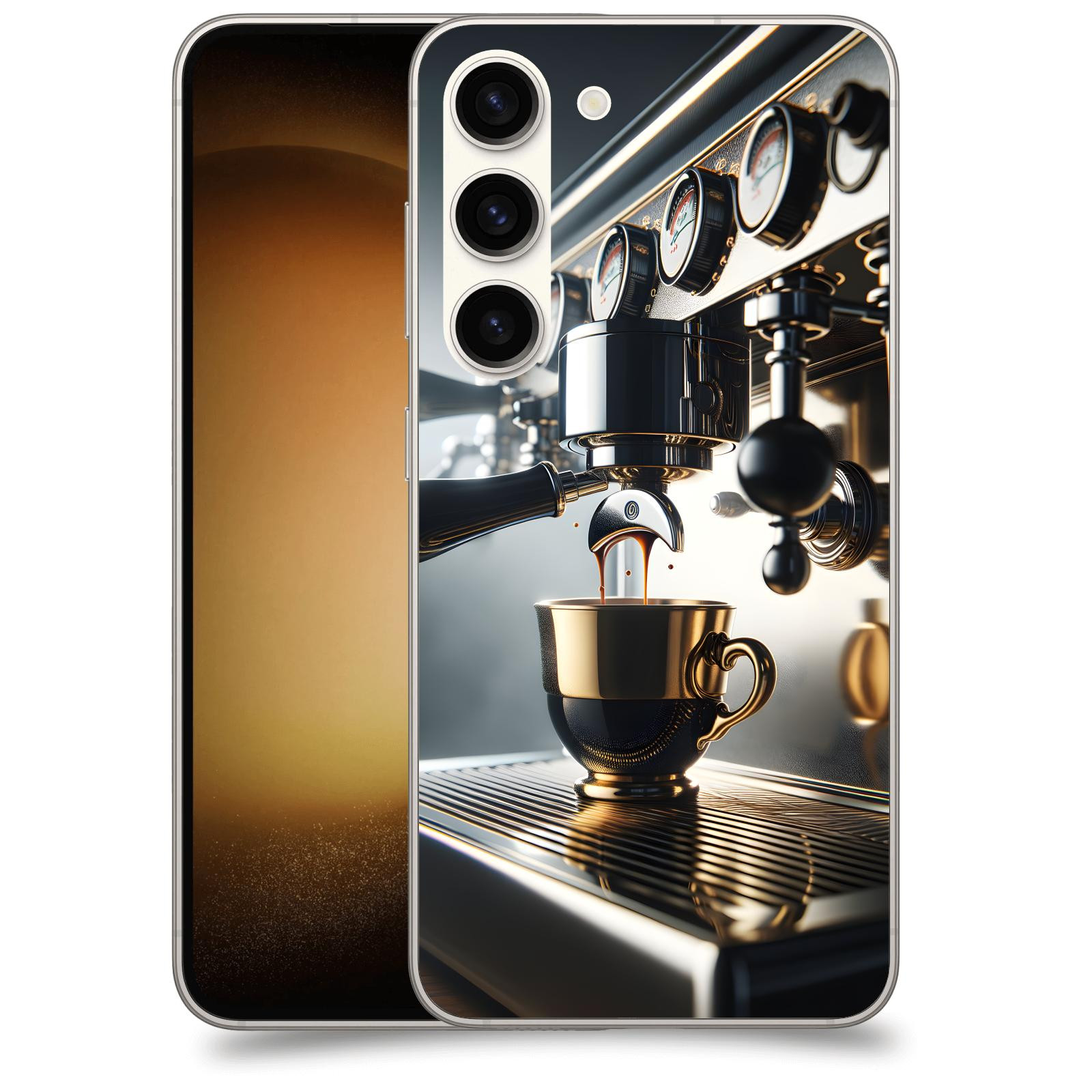 ACOVER Kryt na mobil Samsung Galaxy S23 5G - Coffee maker