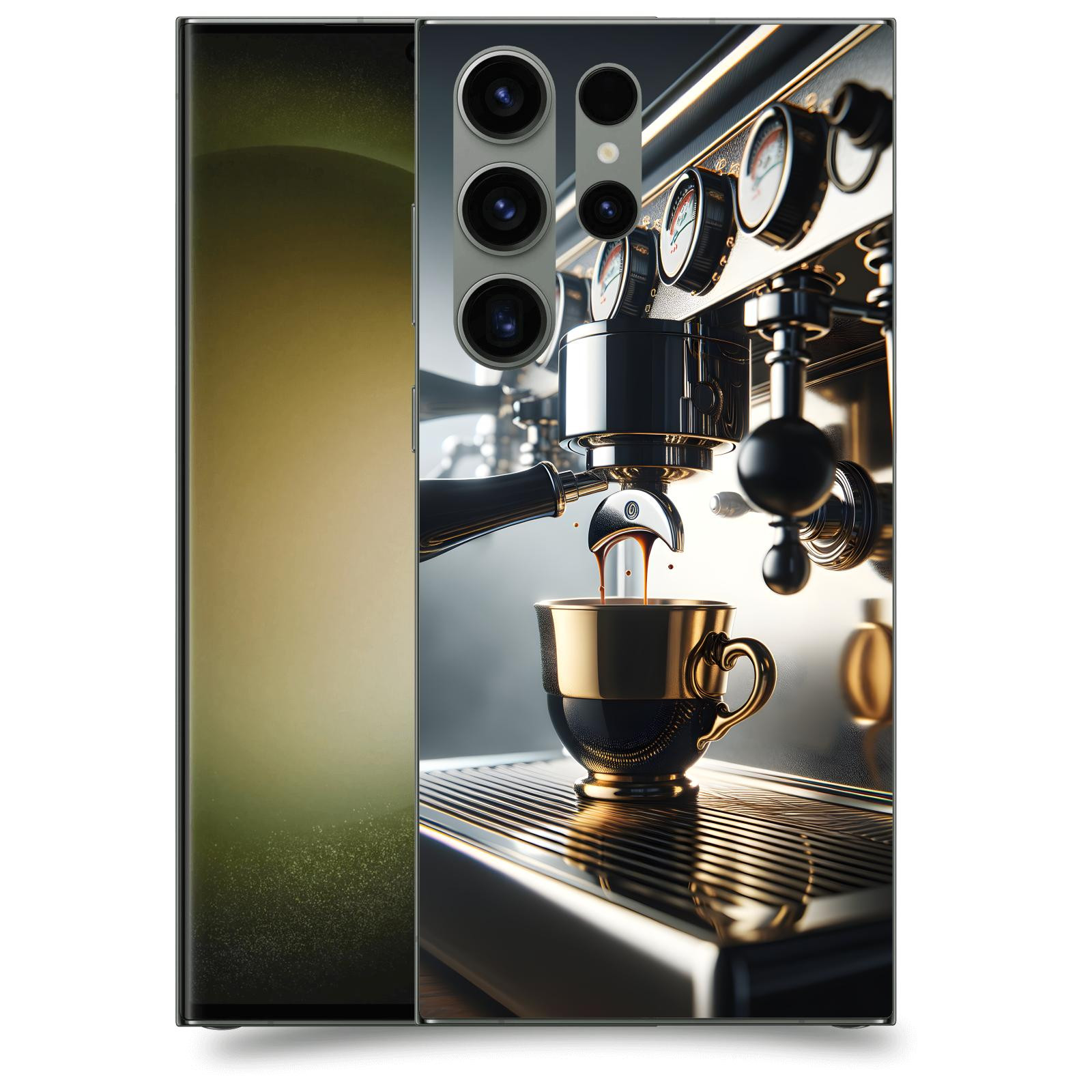 ACOVER Kryt na mobil Samsung Galaxy S23 Ultra 5G - Coffee maker