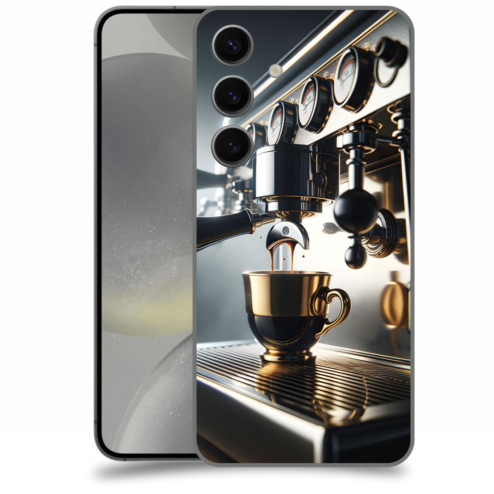 ACOVER Kryt na mobil Samsung Galaxy S24 - Coffee maker
