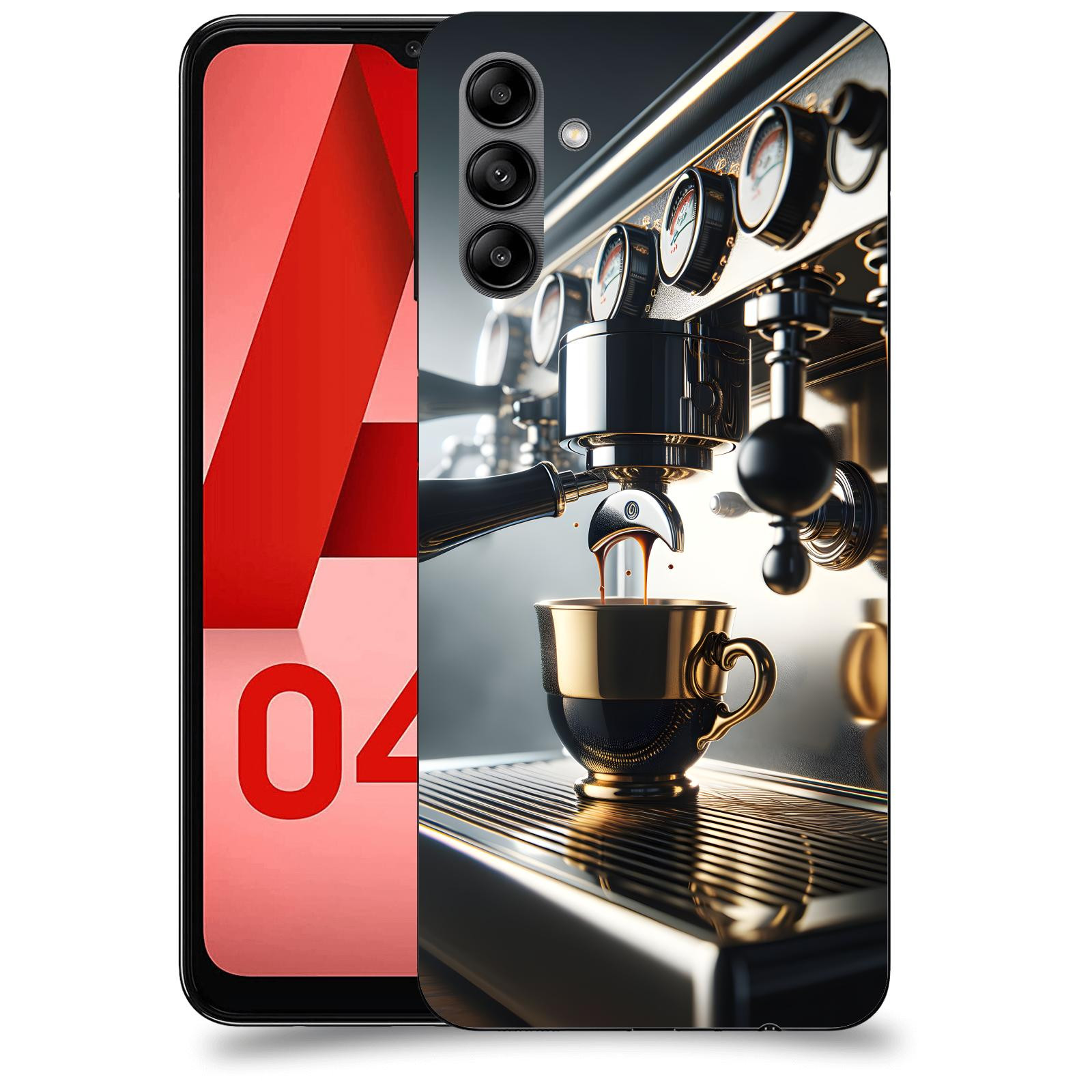 ACOVER Kryt na mobil Samsung Galaxy A04s - Coffee maker