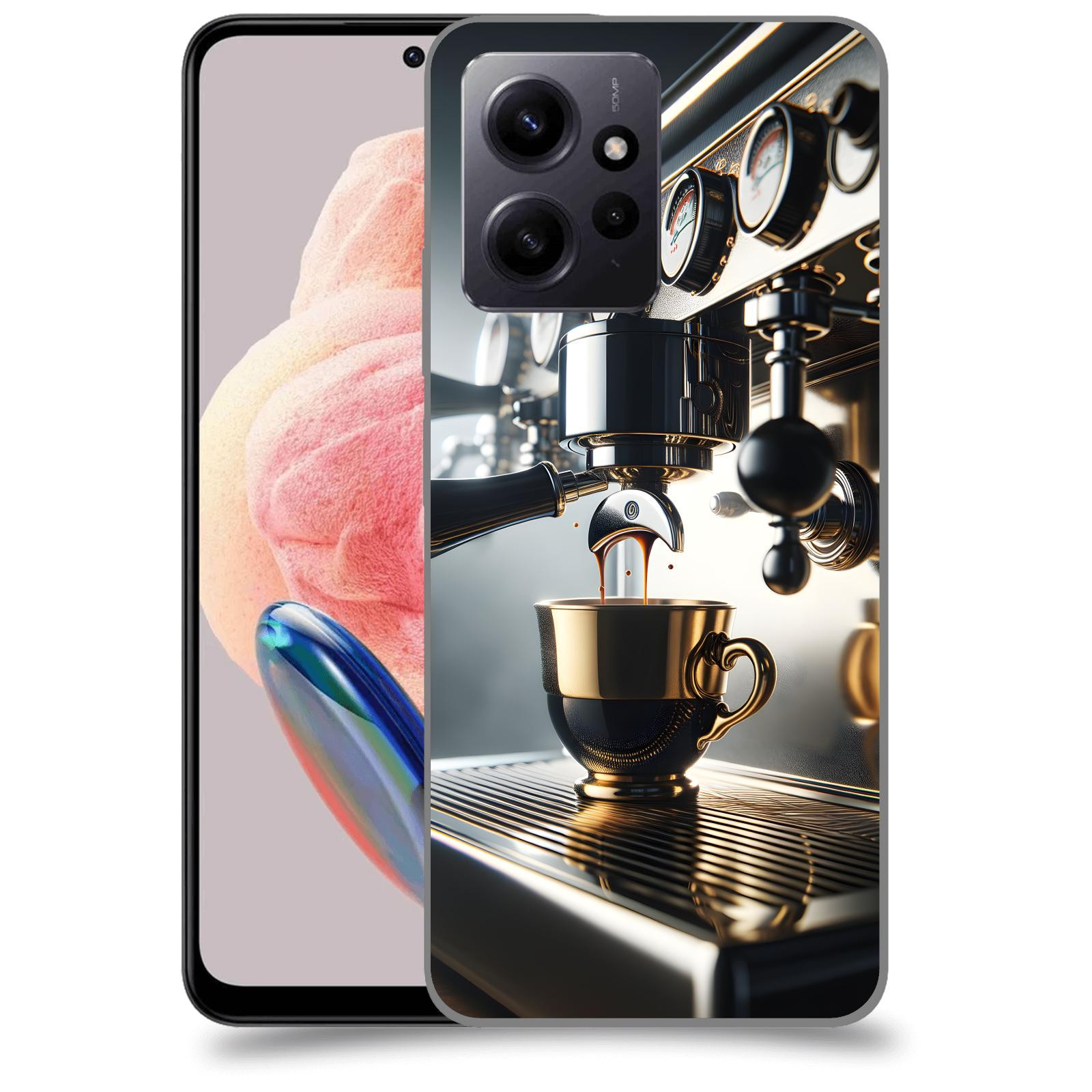 ACOVER Kryt na mobil Xiaomi Redmi Note 12 4G - Coffee maker