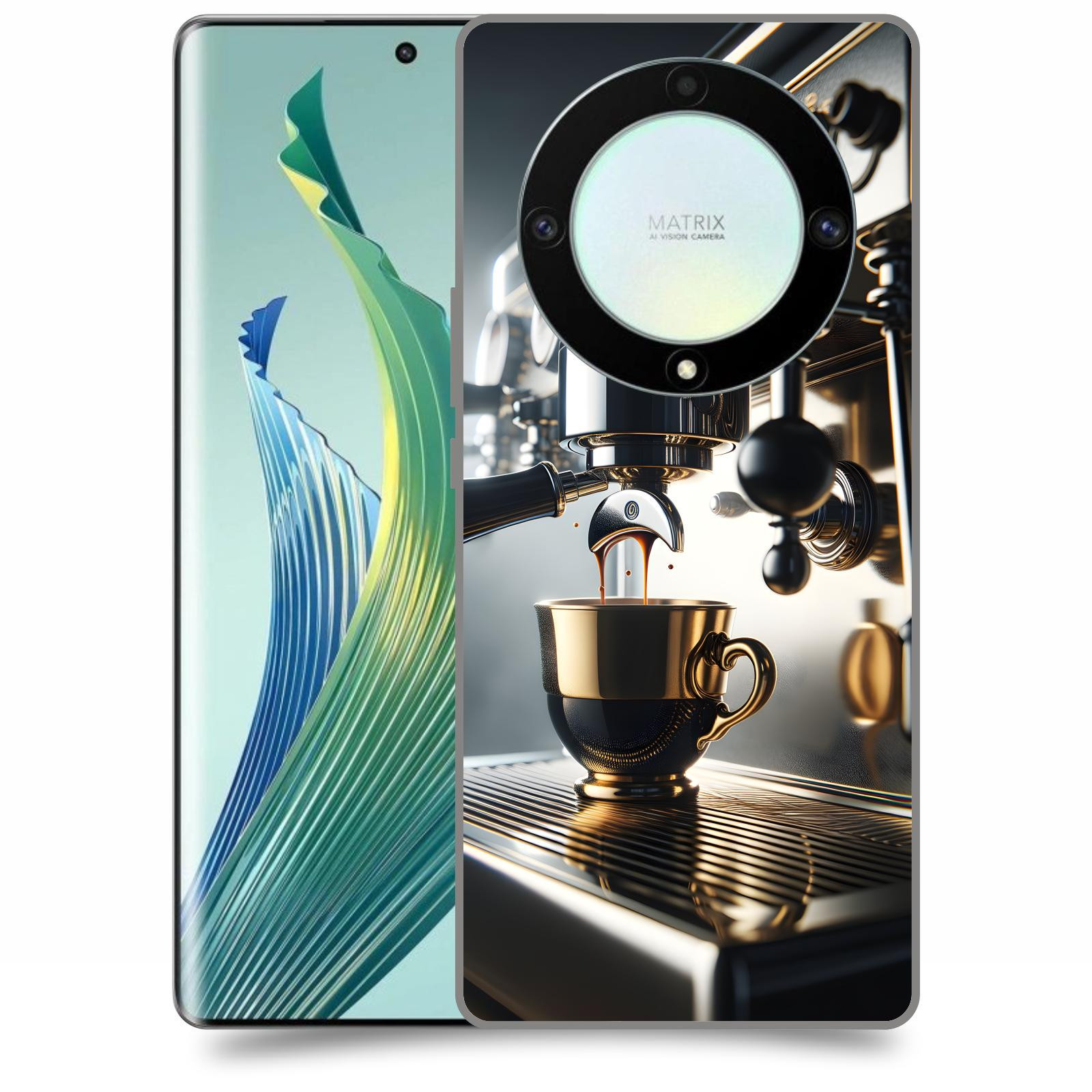 ACOVER Kryt na mobil Honor Magic 5 Lite 5G - Coffee maker