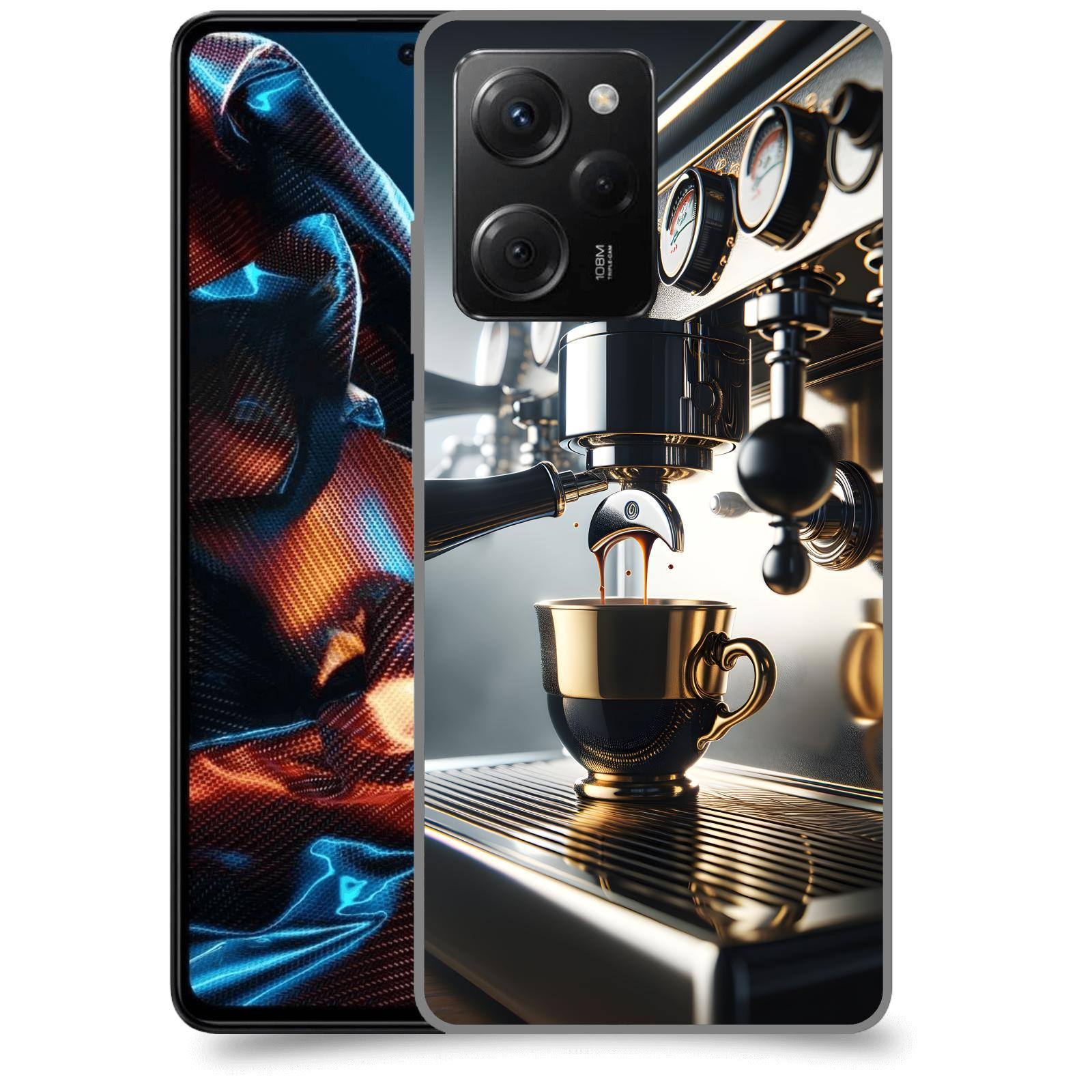ACOVER Kryt na mobil Xiaomi Poco X5 Pro - Coffee maker