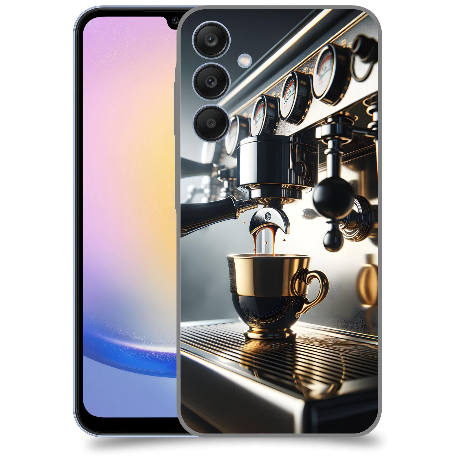 ACOVER Kryt na mobil Samsung Galaxy A25 5G - Coffee maker