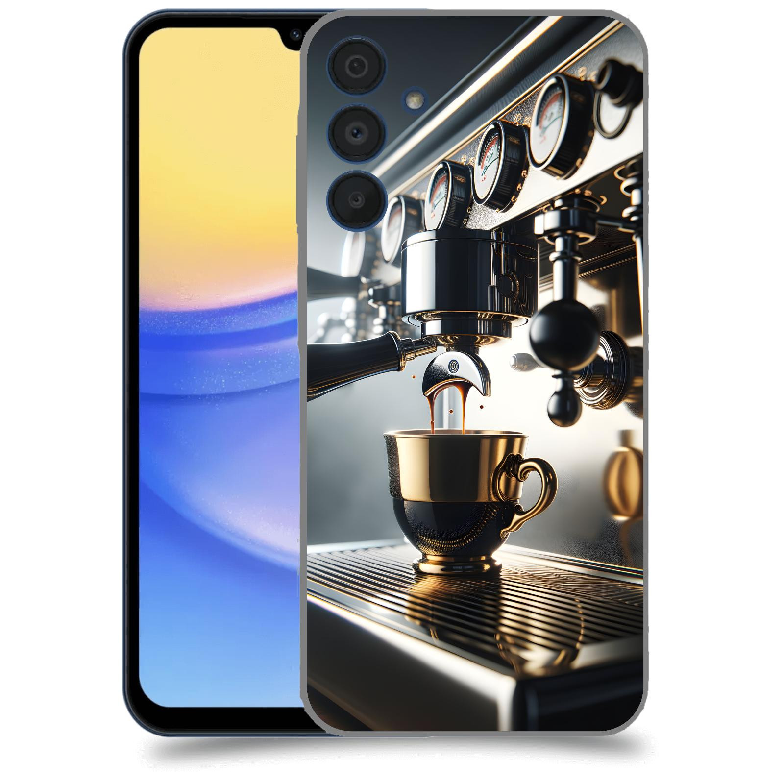 ACOVER Kryt na mobil Samsung Galaxy A15 5G - Coffee maker