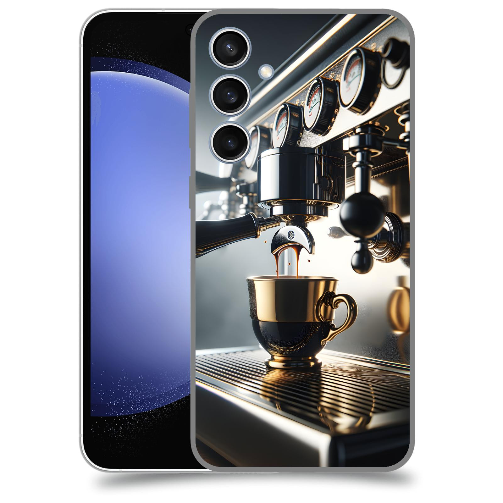 ACOVER Kryt na mobil Samsung Galaxy S23 FE - Coffee maker