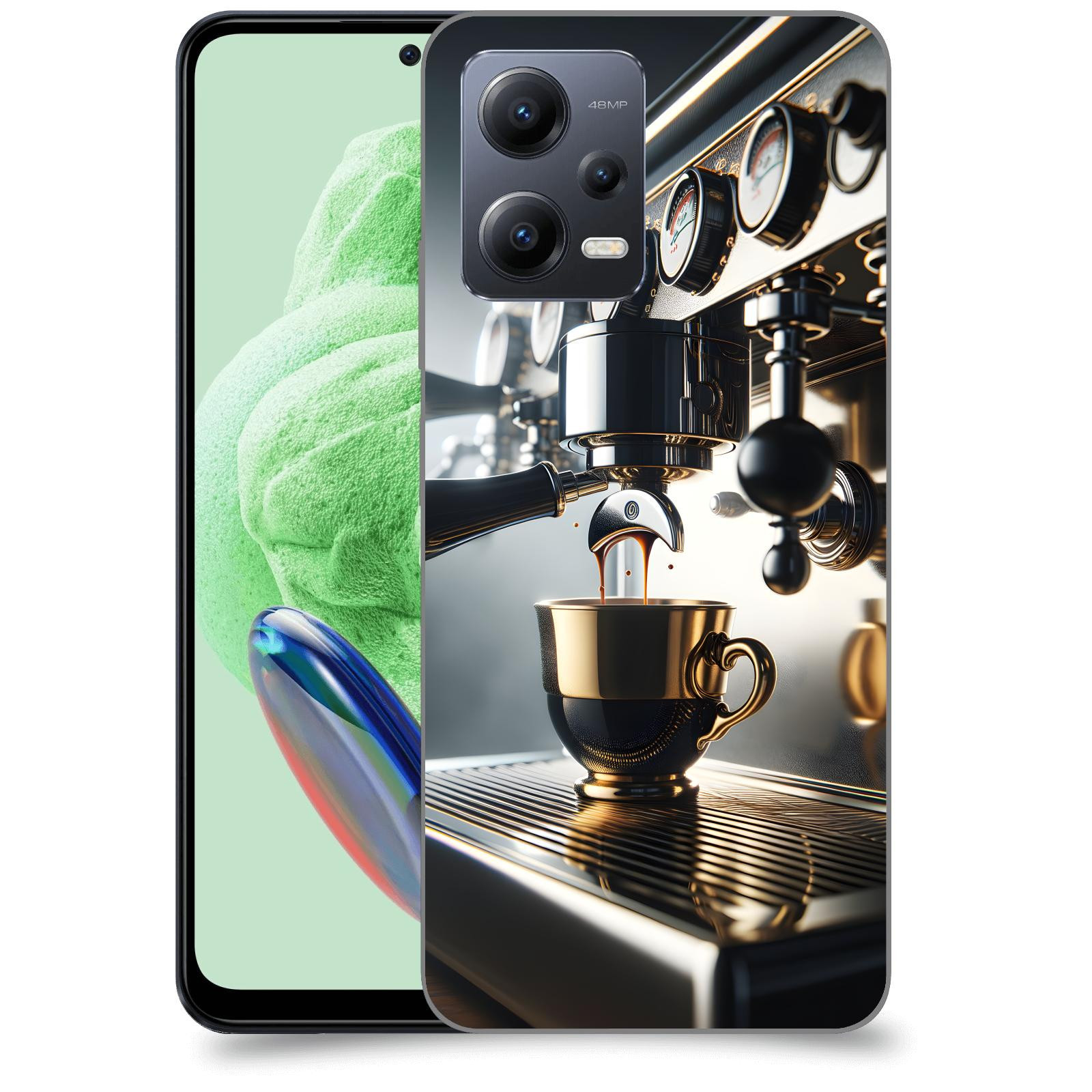 ACOVER Kryt na mobil Xiaomi Redmi Note 12 5G - Coffee maker