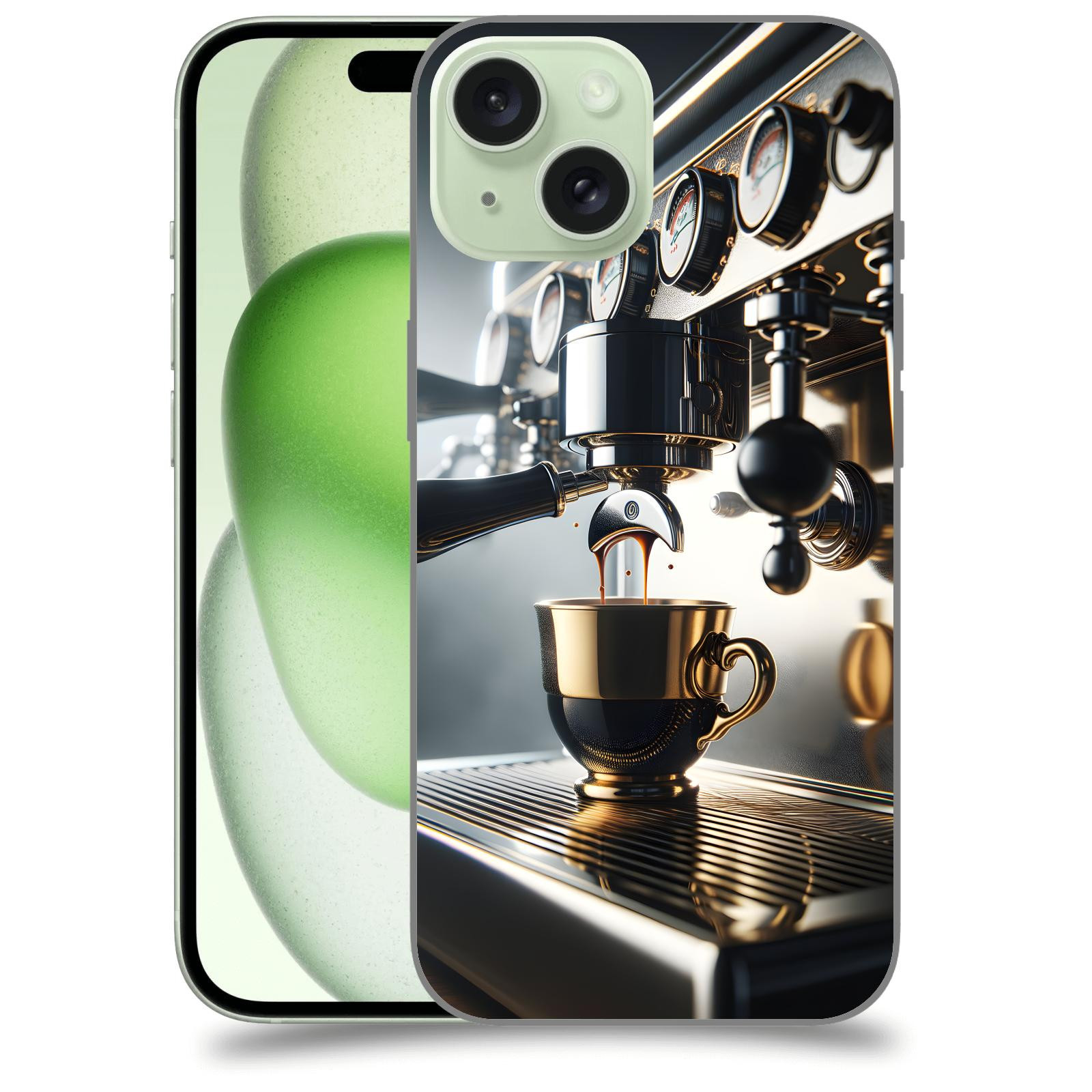 ACOVER Kryt na mobil Apple iPhone 15 - Coffee maker