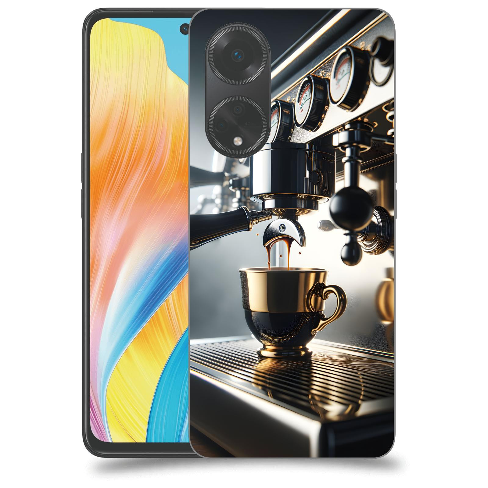 ACOVER Kryt na mobil OPPO A98 5G - Coffee maker