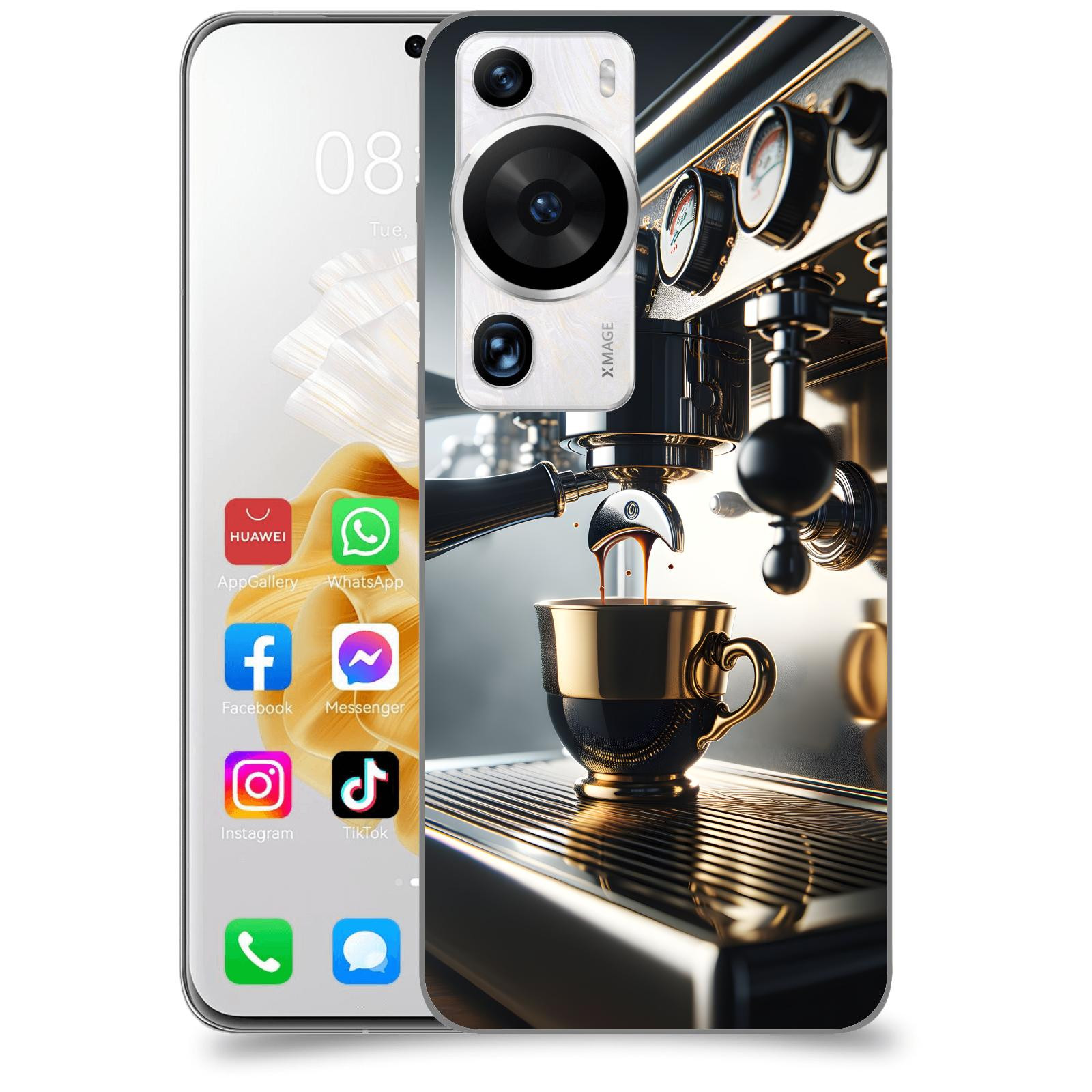 ACOVER Kryt na mobil Huawei P60 Pro - Coffee maker