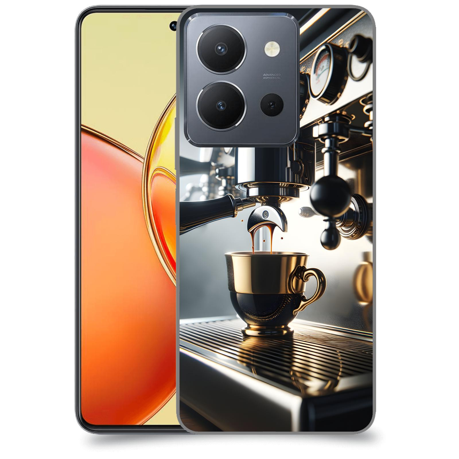 ACOVER Kryt na mobil Vivo Y36 - Coffee maker