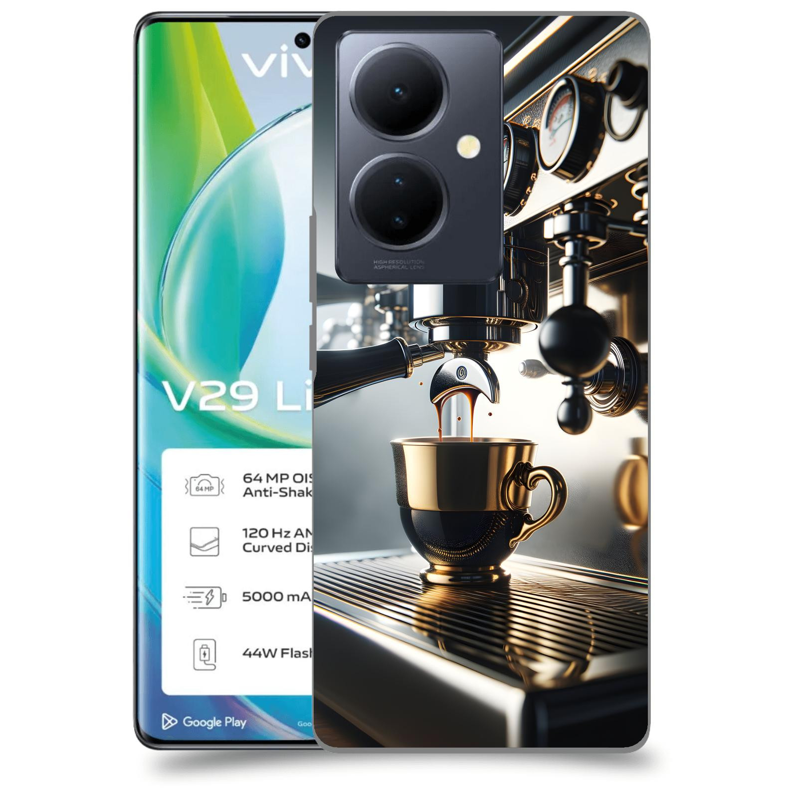 ACOVER Kryt na mobil VIVO V29 Lite 5G - Coffee maker