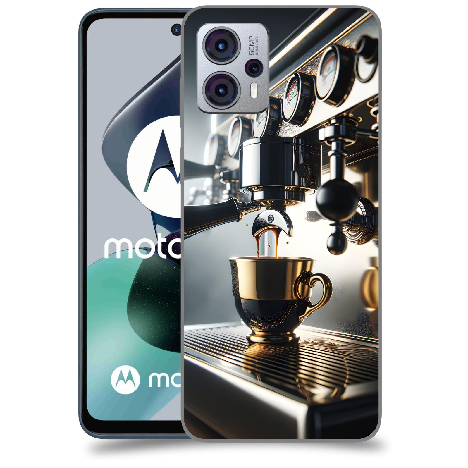 ACOVER Kryt na mobil Motorola Moto G23 - Coffee maker