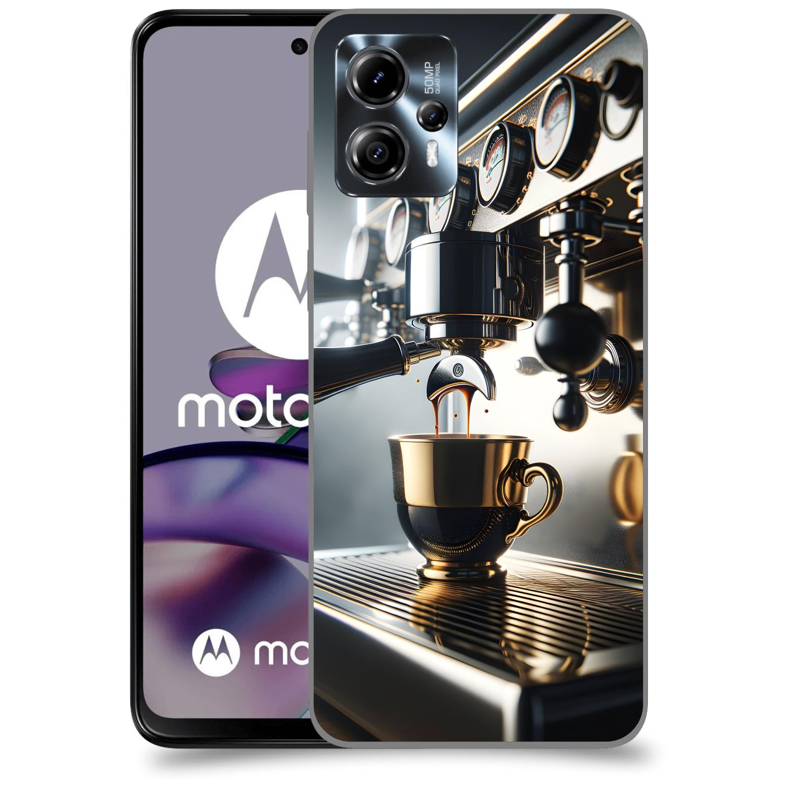 ACOVER Kryt na mobil Motorola Moto G13 - Coffee maker
