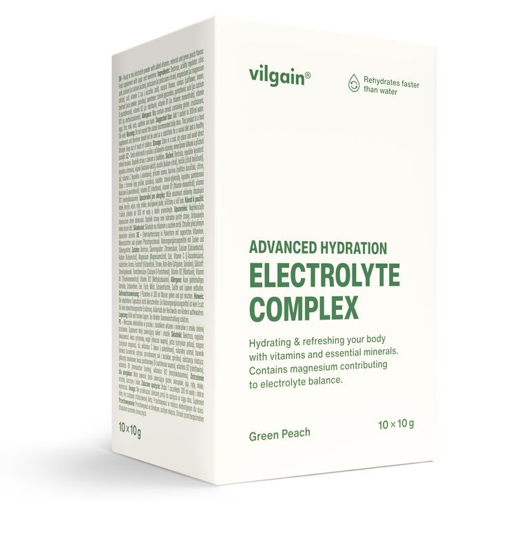 Vilgain Elektrolyty – zelená broskev 100 g (10 x 10 g)