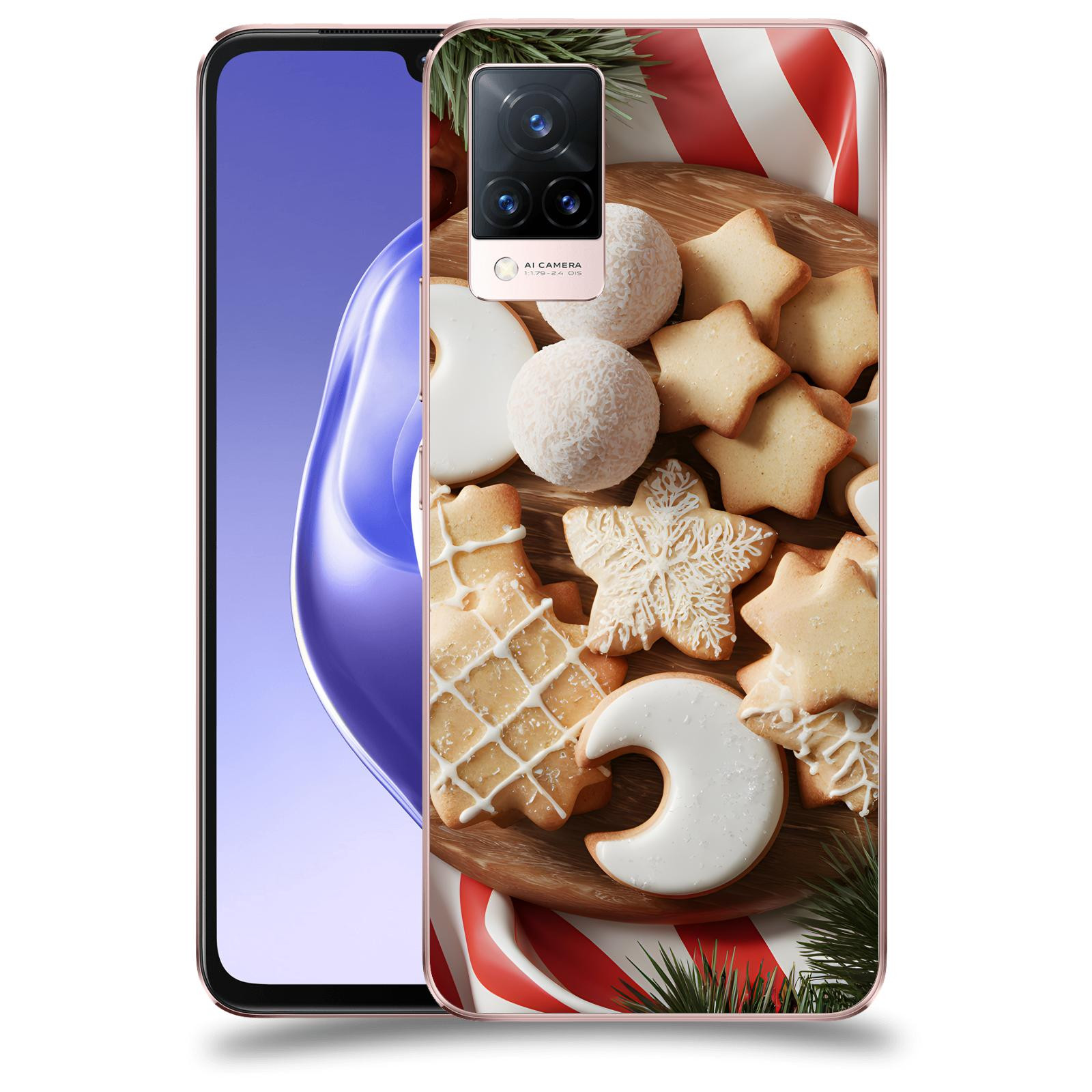 ACOVER Kryt na mobil Vivo V21 5G - Vánoční cukroví 2