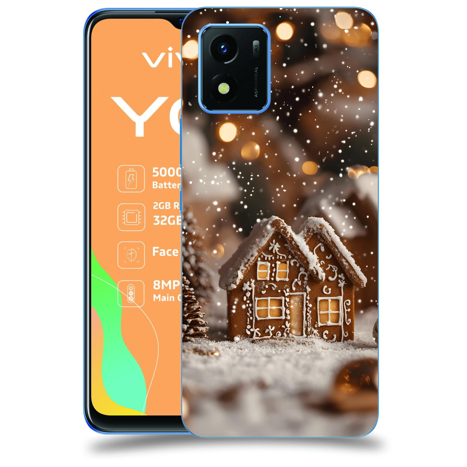 ACOVER Kryt na mobil Vivo Y01 - Perníková chaloupka