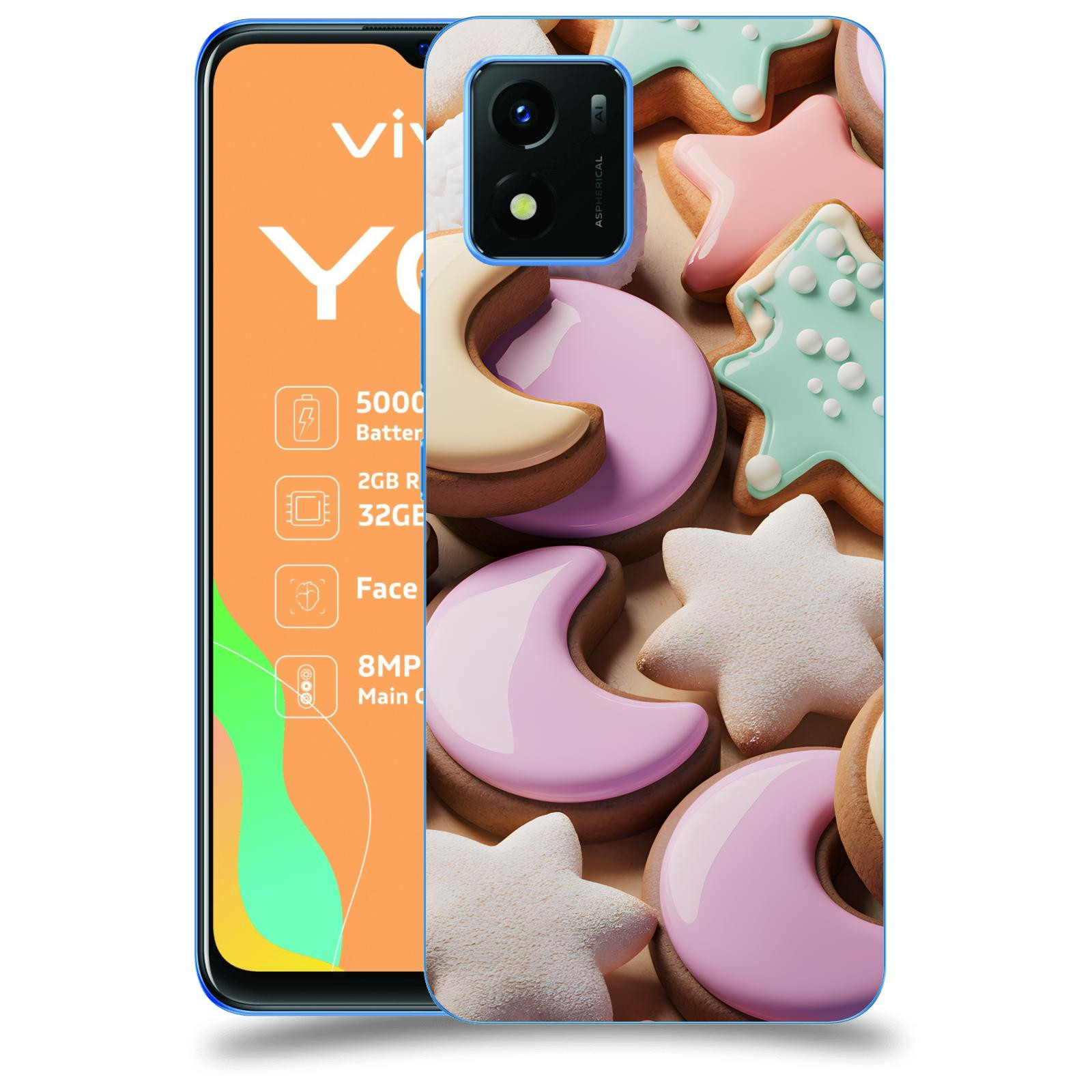 ACOVER Kryt na mobil Vivo Y01 - Vánoční cukroví