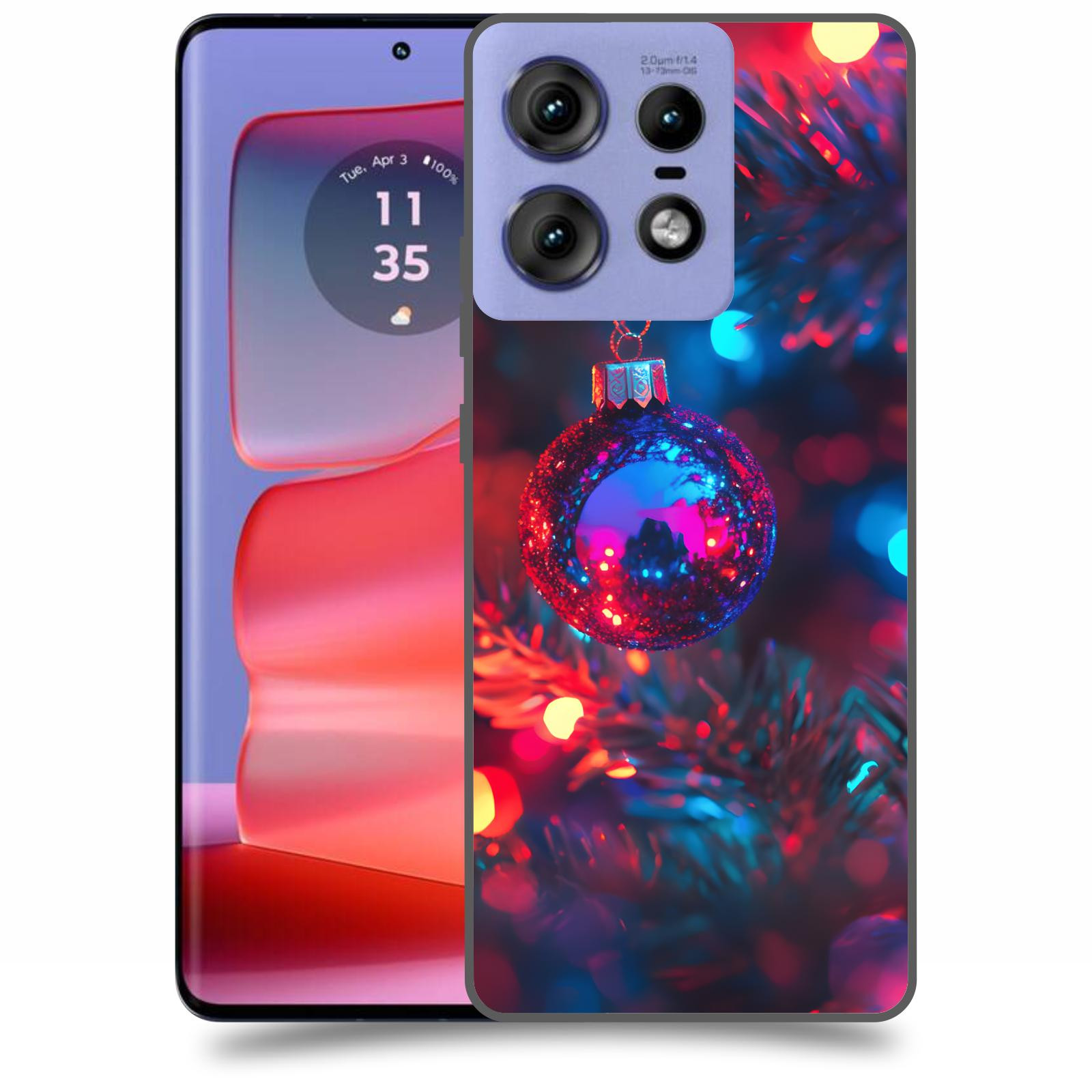 ACOVER Kryt na mobil Motorola Edge 50 Pro - Vánoční ozdoba