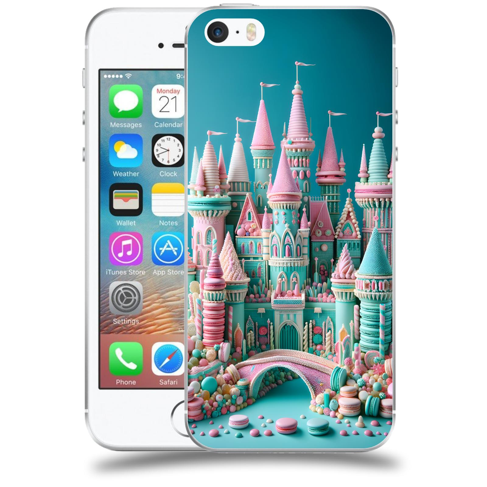 ACOVER Kryt na mobil Apple iPhone 5/5S/SE - Candy castle 2