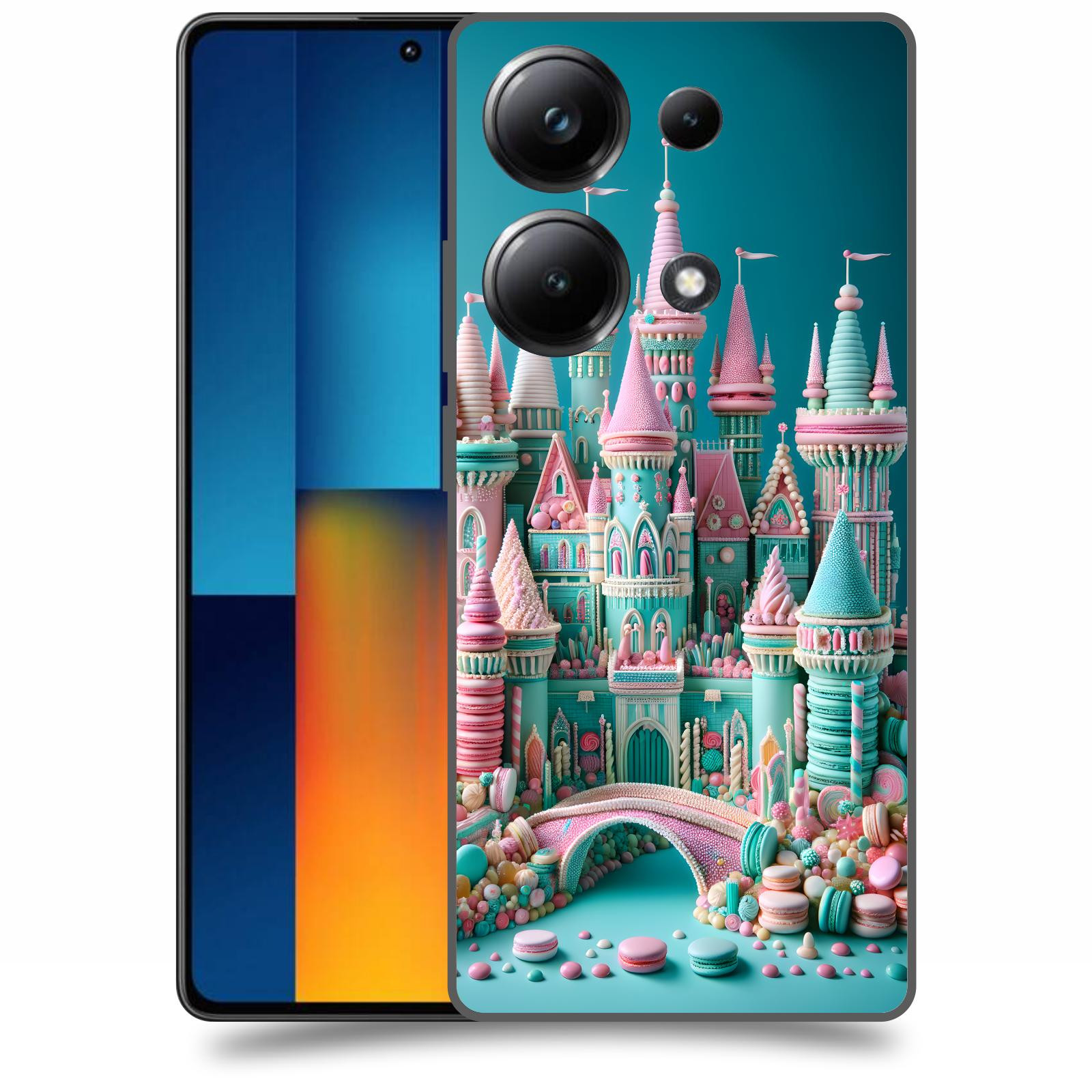 ACOVER Kryt na mobil Poco M6 - Candy castle 2