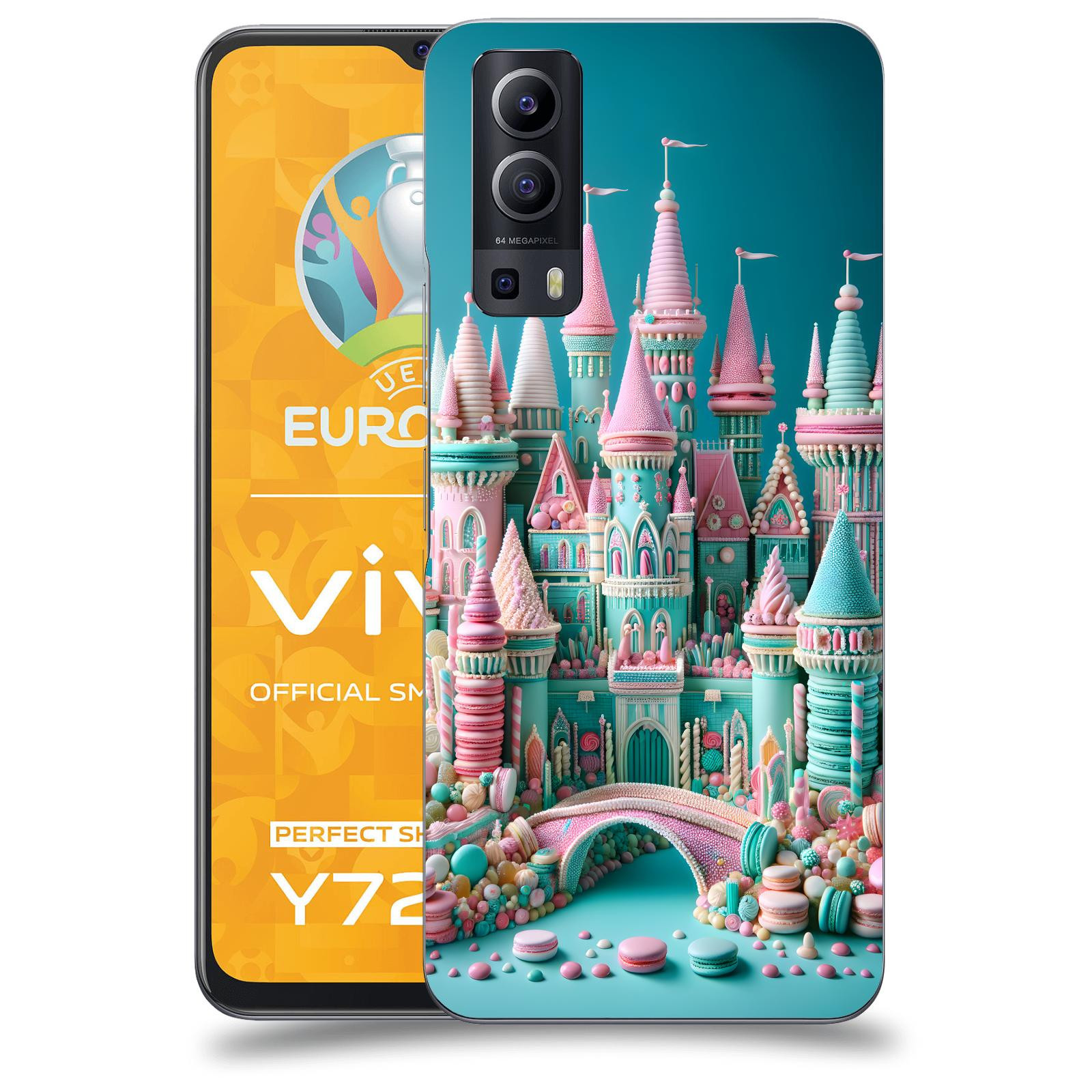 ACOVER Kryt na mobil Vivo Y72 5G - Candy castle 2