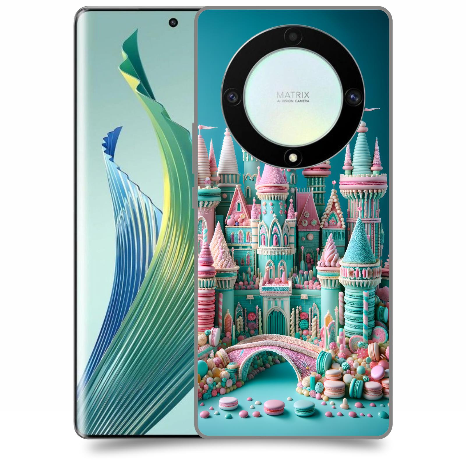 ACOVER Kryt na mobil Honor Magic 5 Lite 5G - Candy castle 2