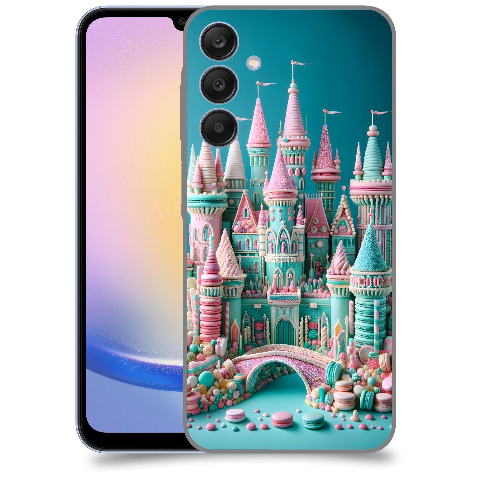 ACOVER Kryt na mobil Samsung Galaxy A25 5G - Candy castle 2