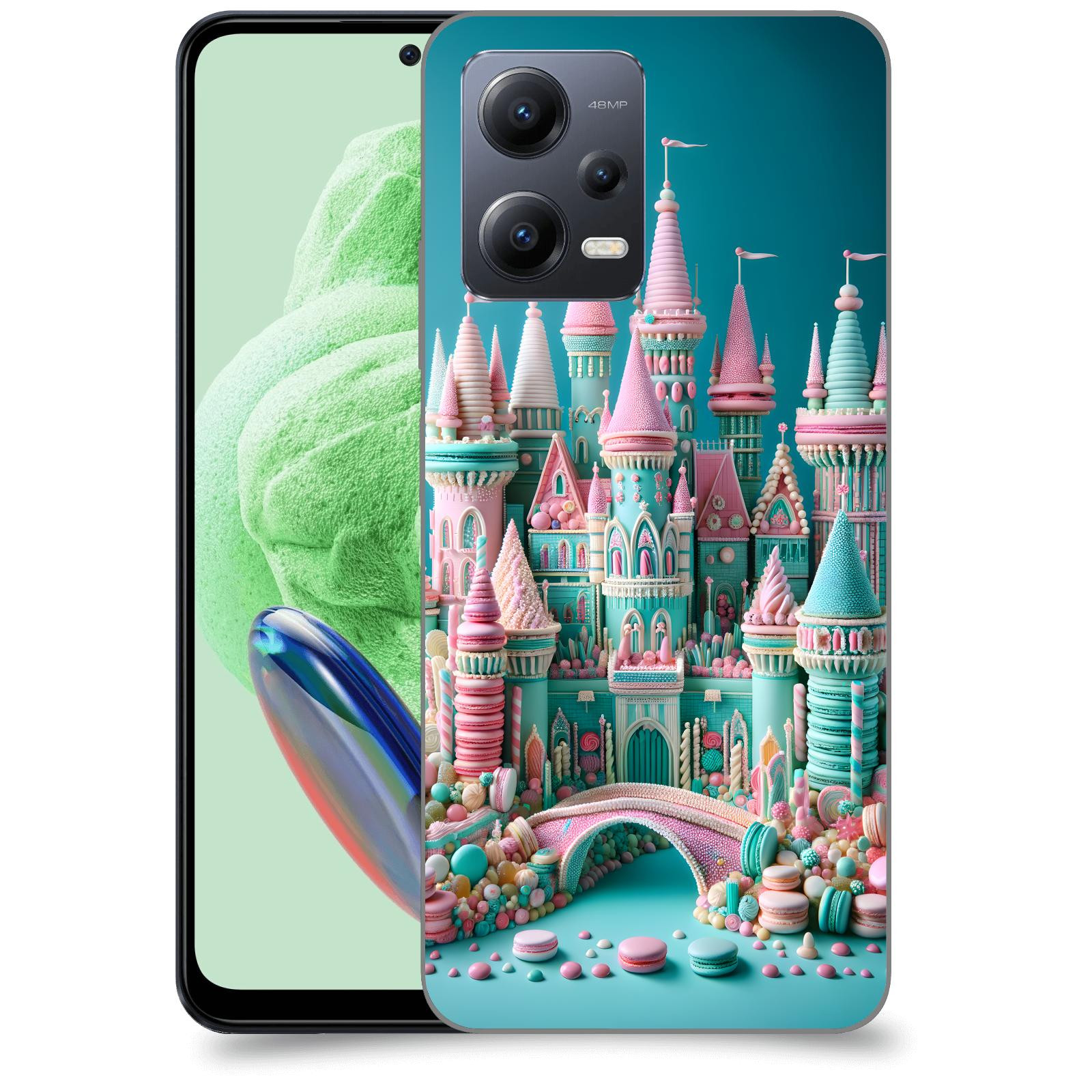 ACOVER Kryt na mobil Xiaomi Redmi Note 12 5G - Candy castle 2