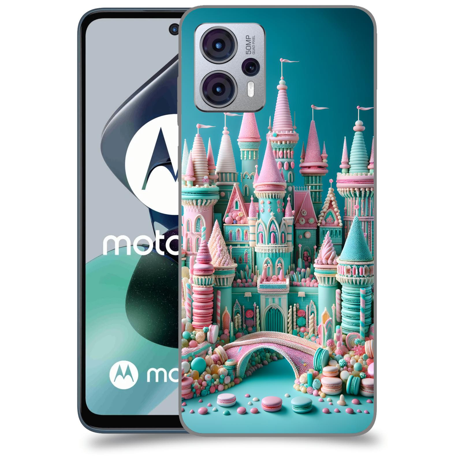 ACOVER Kryt na mobil Motorola Moto G23 - Candy castle 2