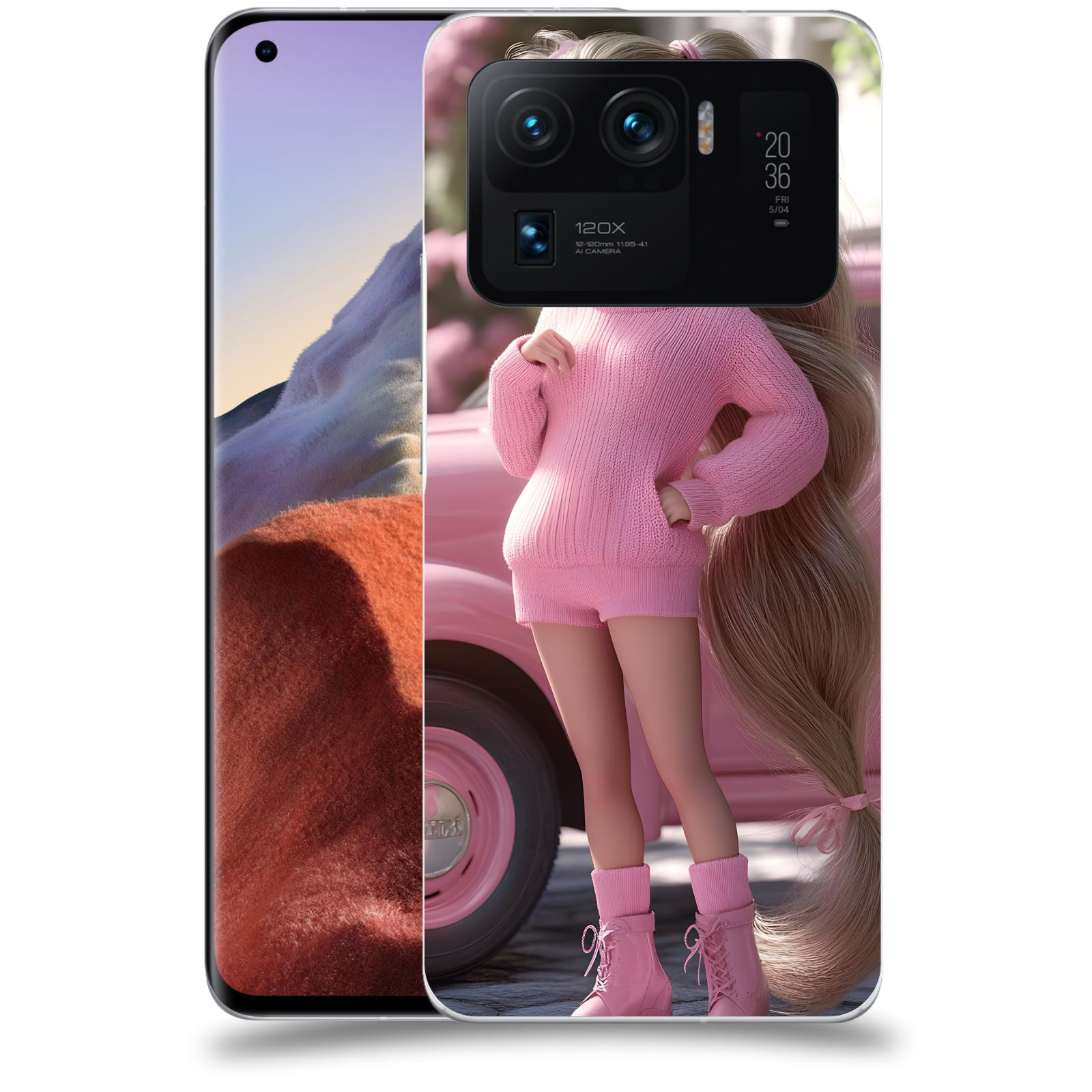 ACOVER Kryt na mobil Xiaomi Mi 11 Ultra - Girl with pink car
