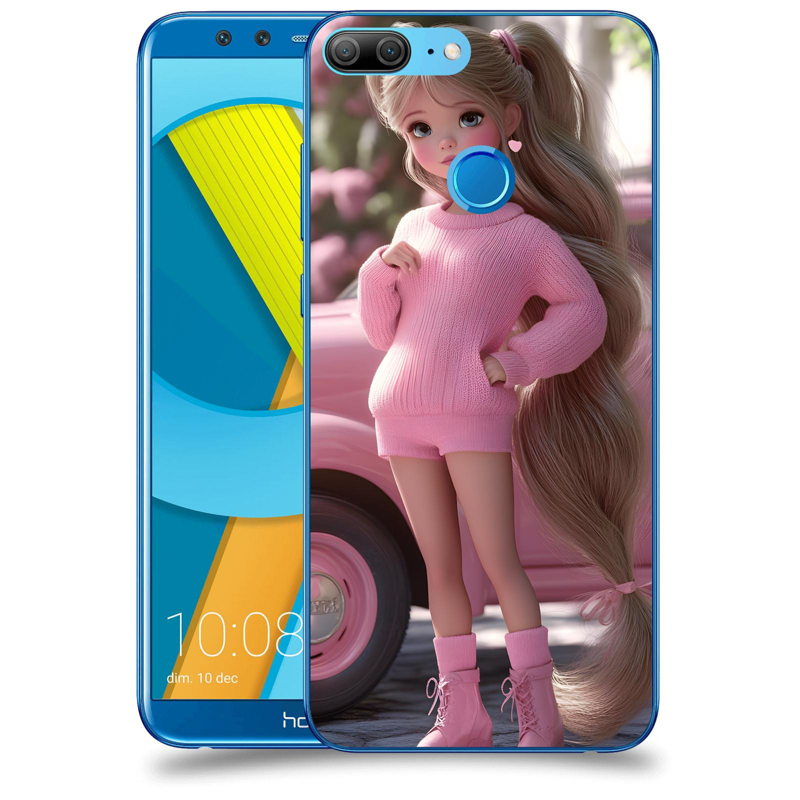ACOVER Kryt na mobil Honor 9 Lite - Girl with pink car