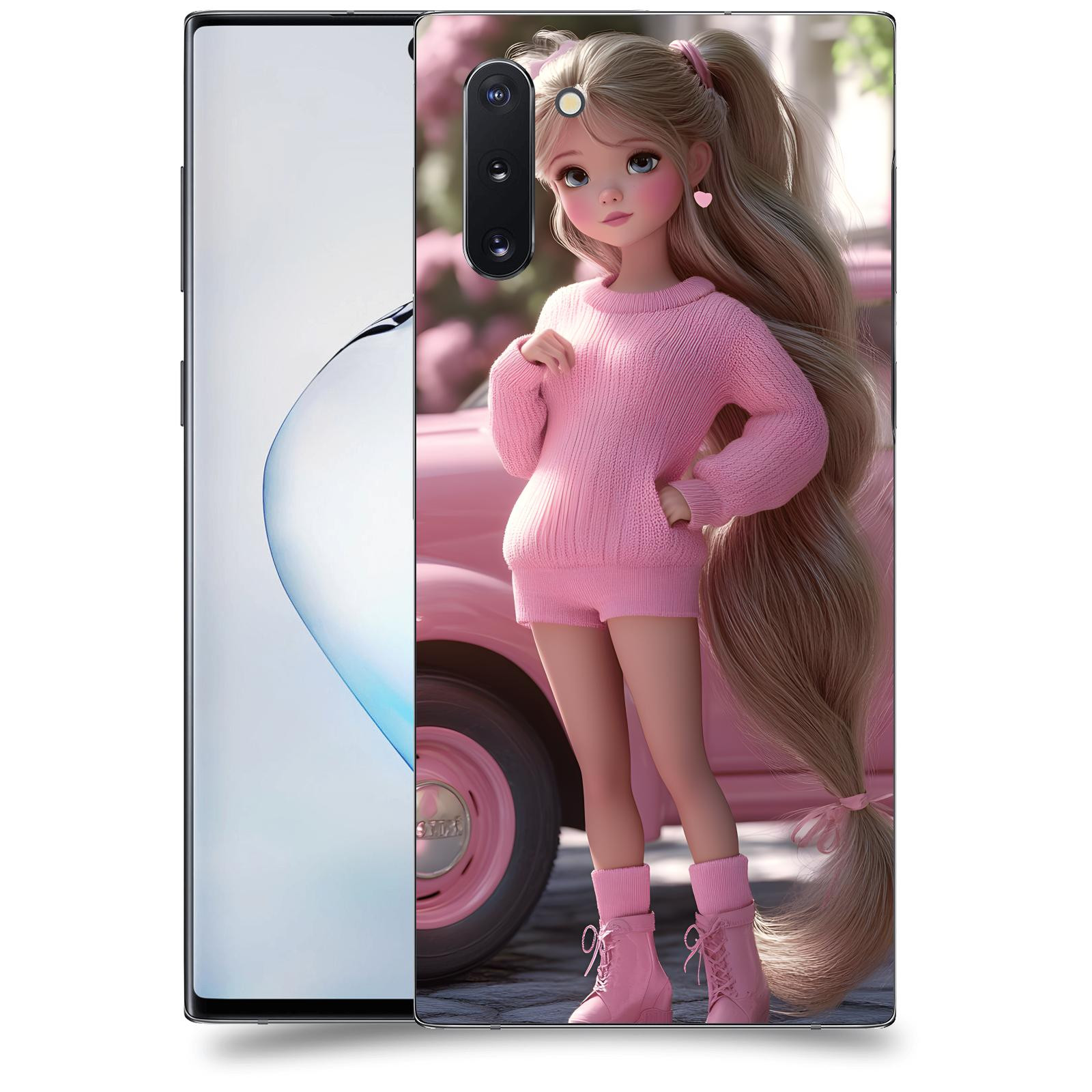 ACOVER Kryt na mobil Samsung Galaxy Note 10 N970F - Girl with pink car
