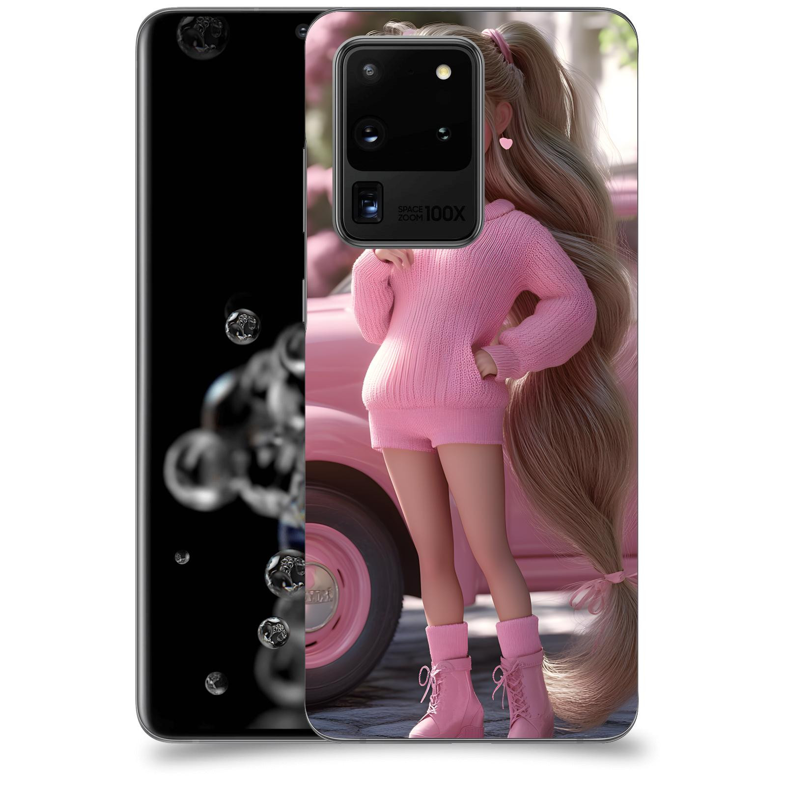 ACOVER Kryt na mobil Samsung Galaxy S20 Ultra 5G G988F - Girl with pink car