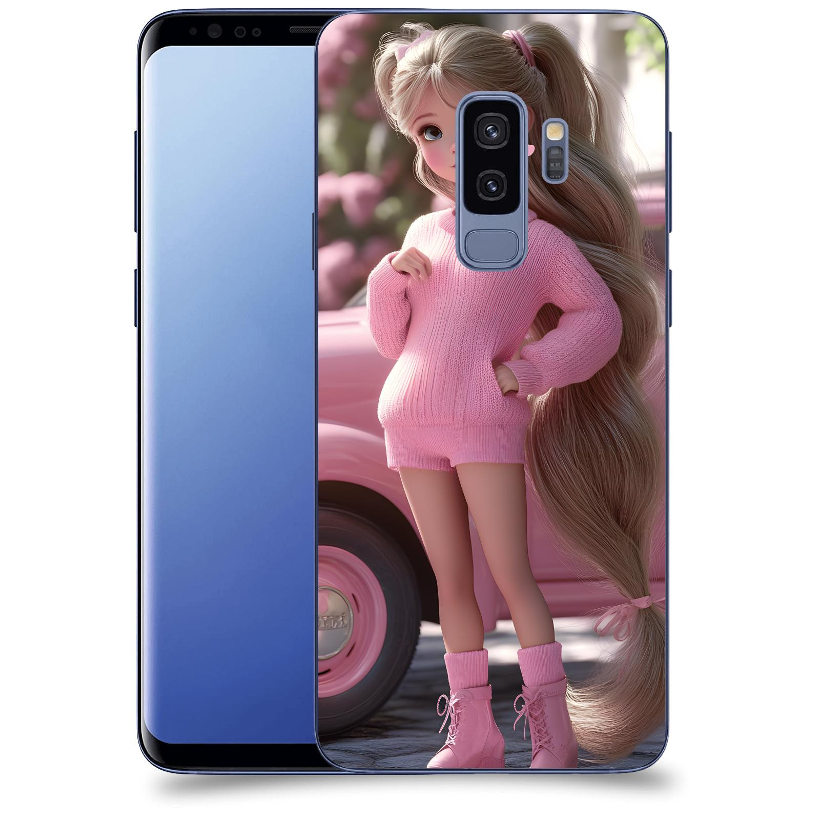 ACOVER Kryt na mobil Samsung Galaxy S9 Plus G965F - Girl with pink car