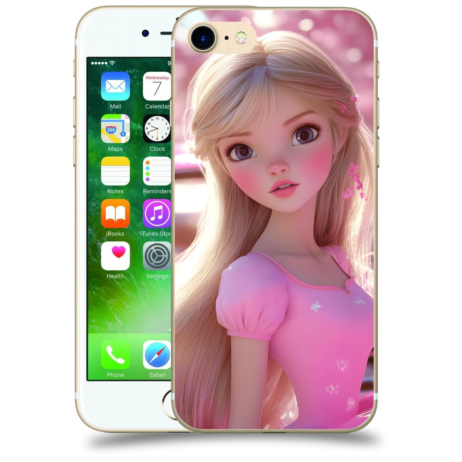 ACOVER Kryt na mobil Apple iPhone 7 - Barbie