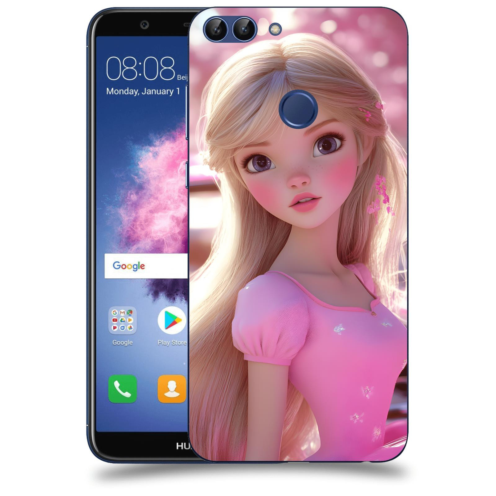 ACOVER Kryt na mobil Huawei P Smart - Barbie