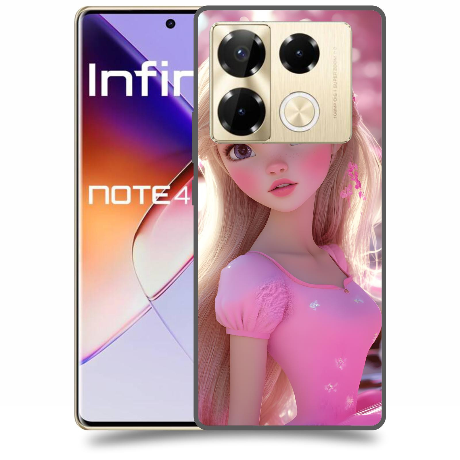 ACOVER Kryt na mobil Infinix Note 40 PRO - Barbie