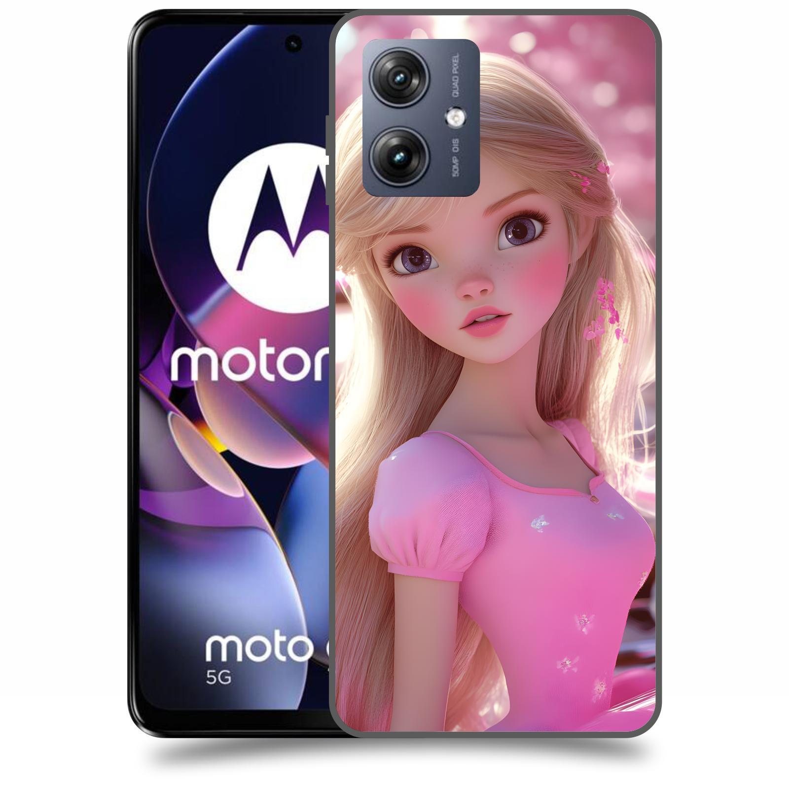 ACOVER Kryt na mobil Motorola Moto G54 5G - Barbie