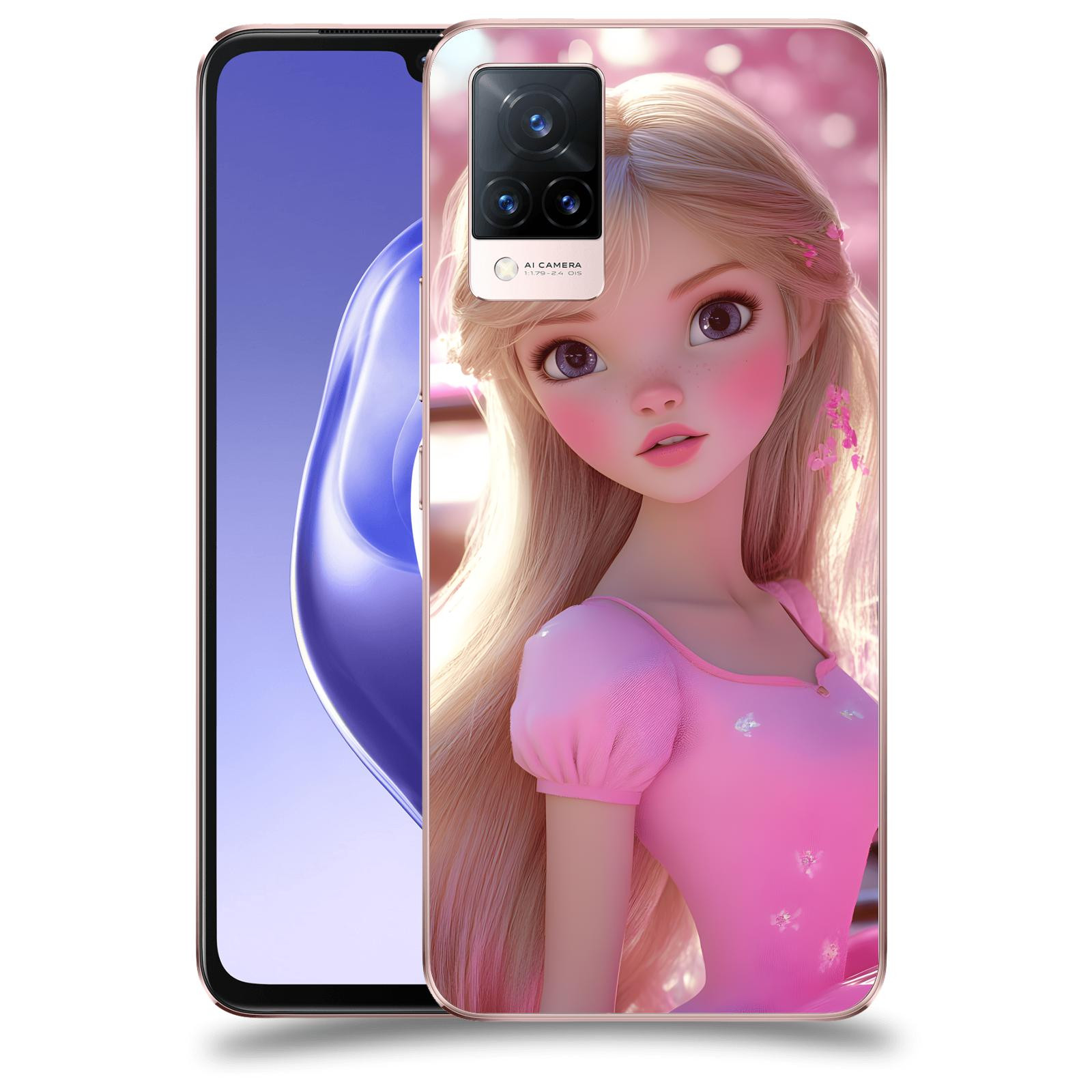 ACOVER Kryt na mobil Vivo V21 5G - Barbie