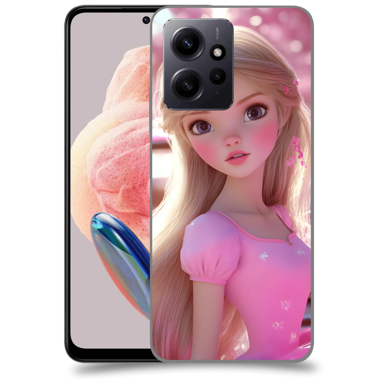 ACOVER Kryt na mobil Xiaomi Redmi Note 12 4G - Barbie